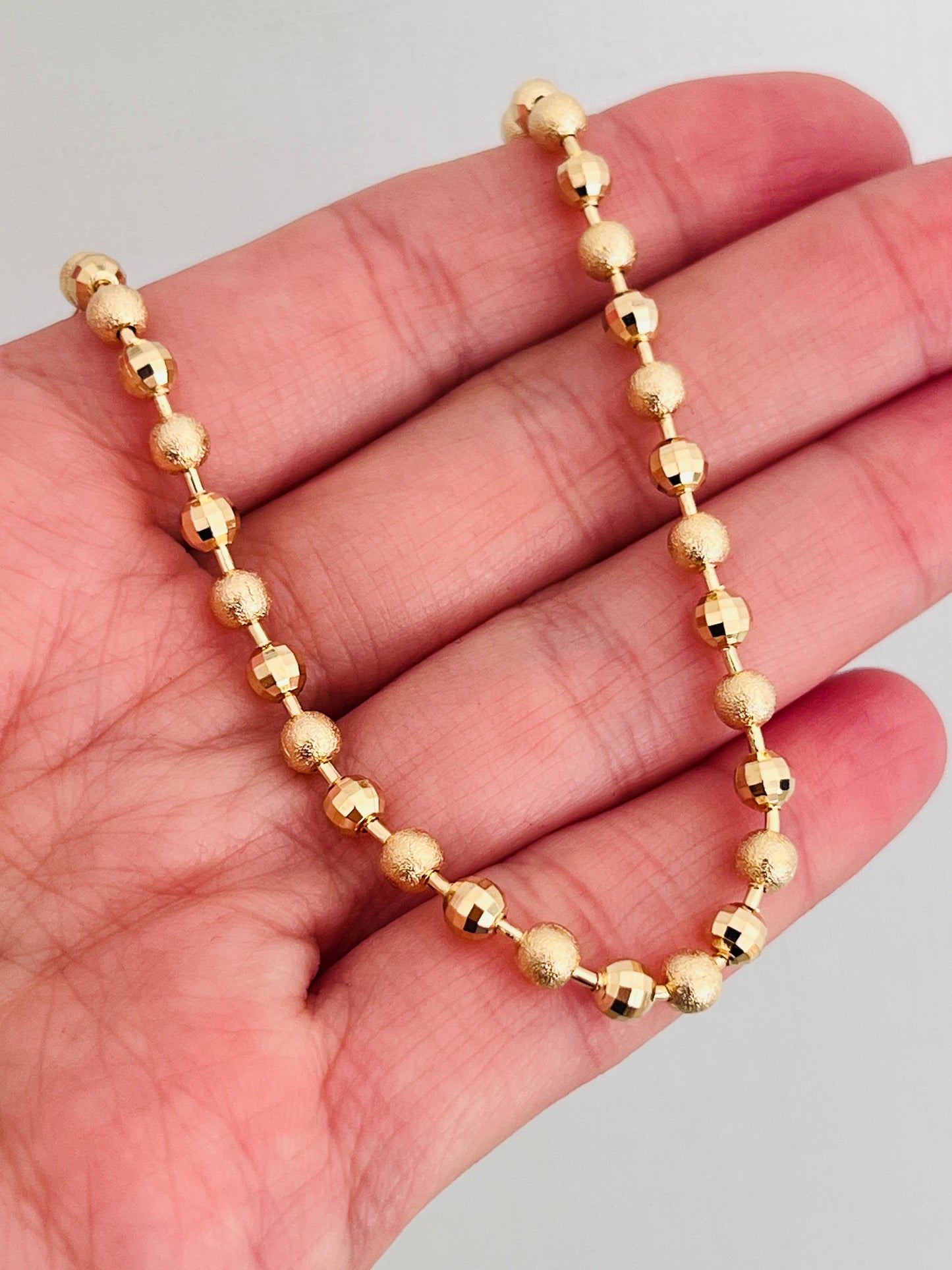 Gold Filled 3mm Stardust Beaded Bracelet | 7.5” Inch Bracelet