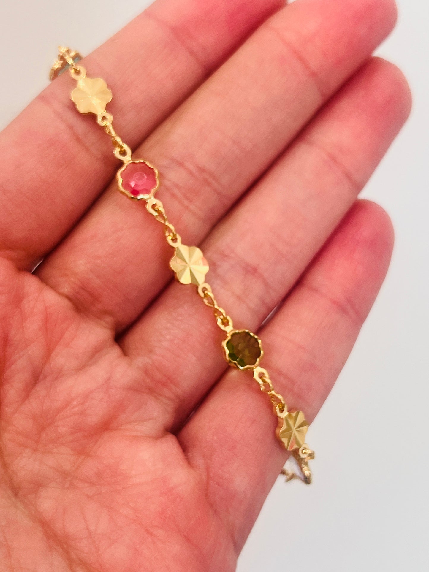 Gold Filled Gemstone Bracelet | 5.5mm Width, Available in 7" or 7.5"