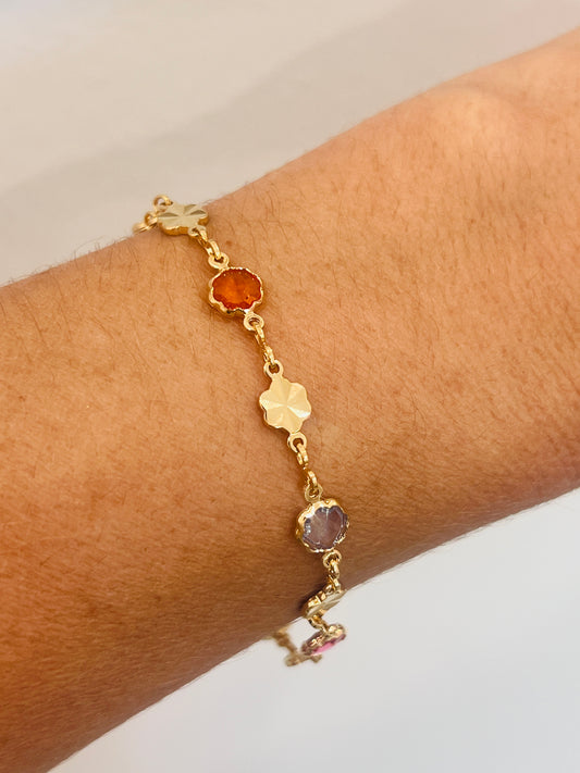 Gold Filled Gemstone Bracelet | 5.5mm Width, Available in 7" or 7.5"