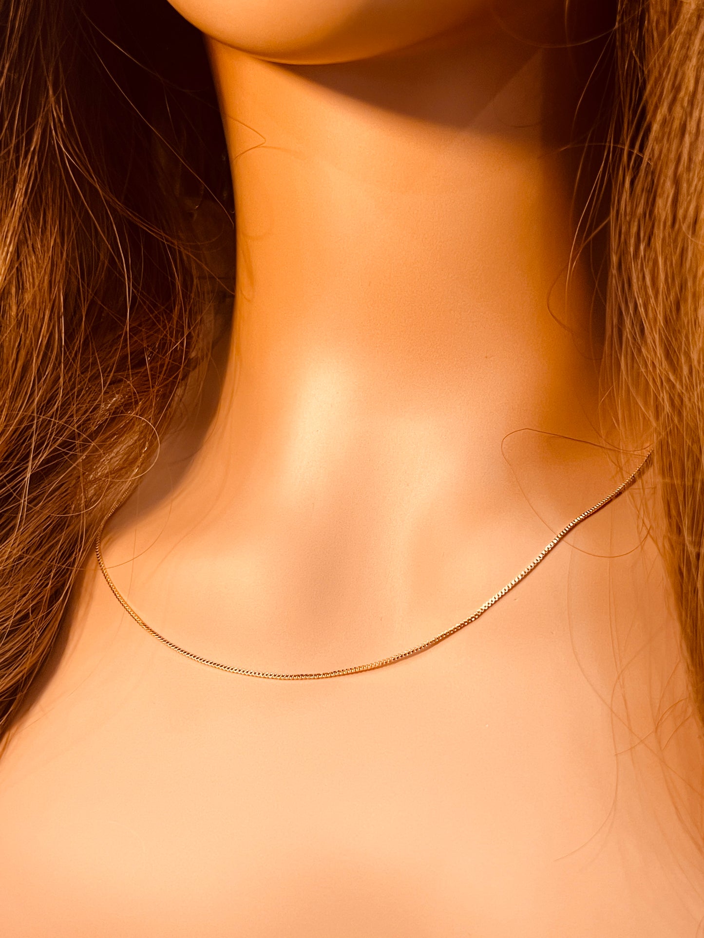 Gold Filled 0.9mm Box Necklace | Dainty Everyday Gold Chain
