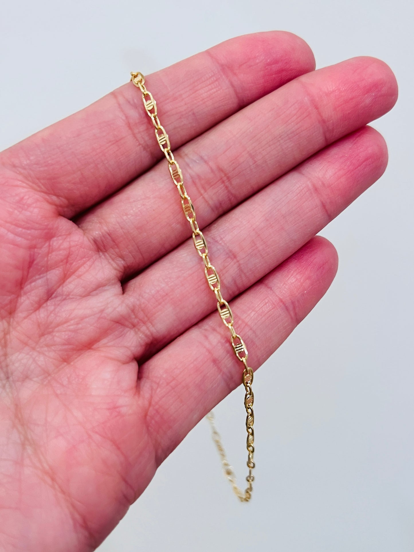 Gold Filled Chain Anklet | 2mm Width | 10-Inch Length