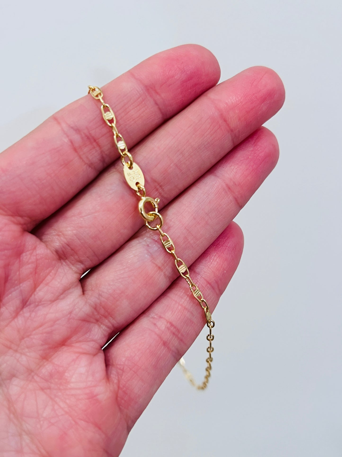Gold Filled Chain Anklet | 2mm Width | 10-Inch Length