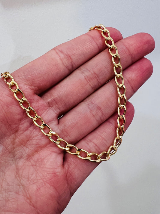 Gold Filled 5mm Curb Anklet | Bold Everyday Statement Piece