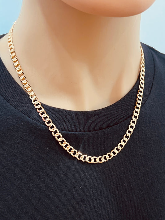 Gold Filled 5mm Beveled Curb Chain | 18K Gold-Filled – 20" & 24"