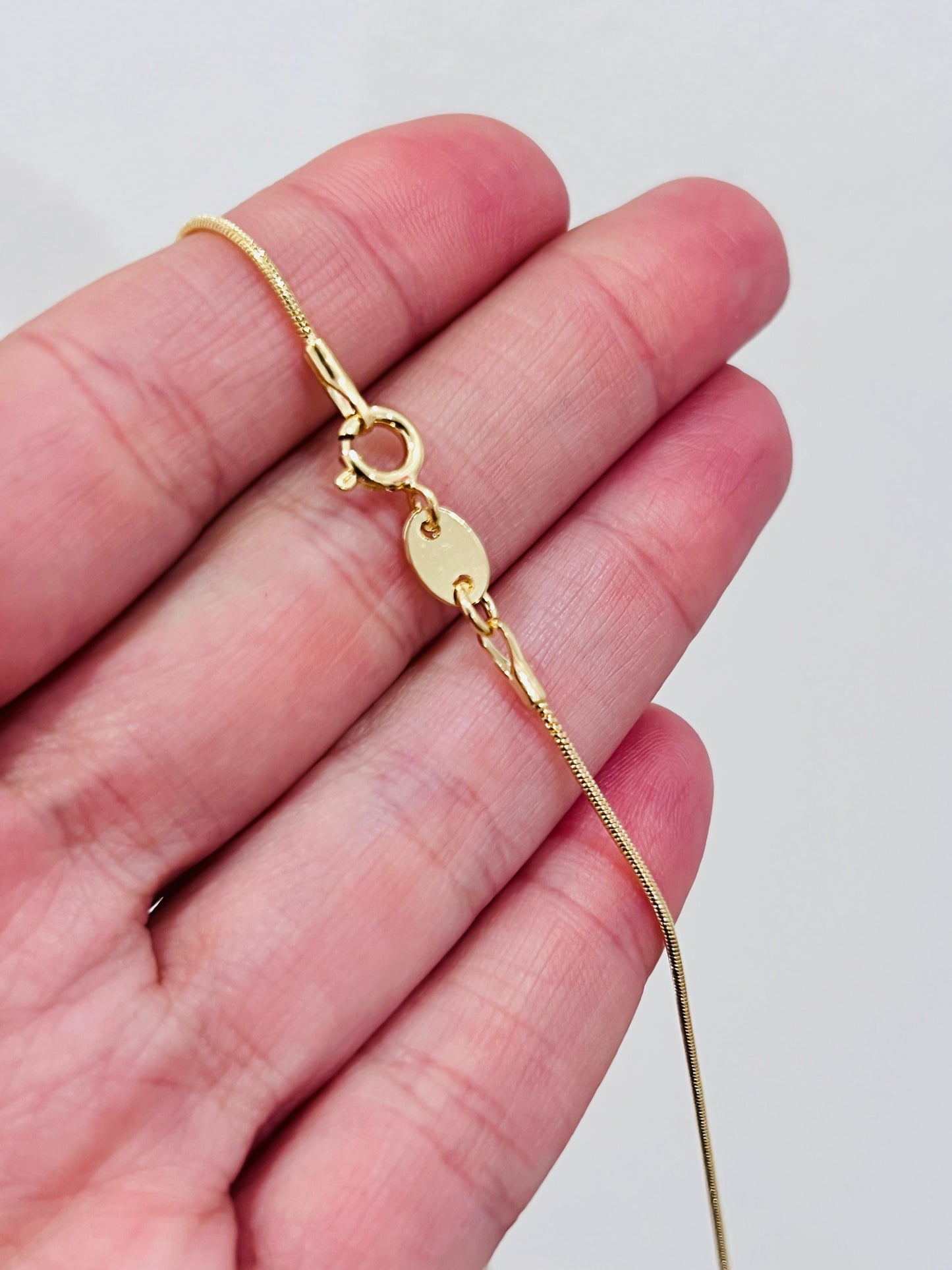 Gold Filled 0.5mm Snake Chain Necklace | Dainty 18K Gold-Filled Jewelry – 14" to 20"