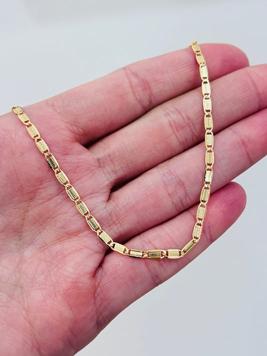 Gold Filled 2mm Chain Link Anklet | 18K Gold-Filled Dainty Everyday Anklet – 9.75"