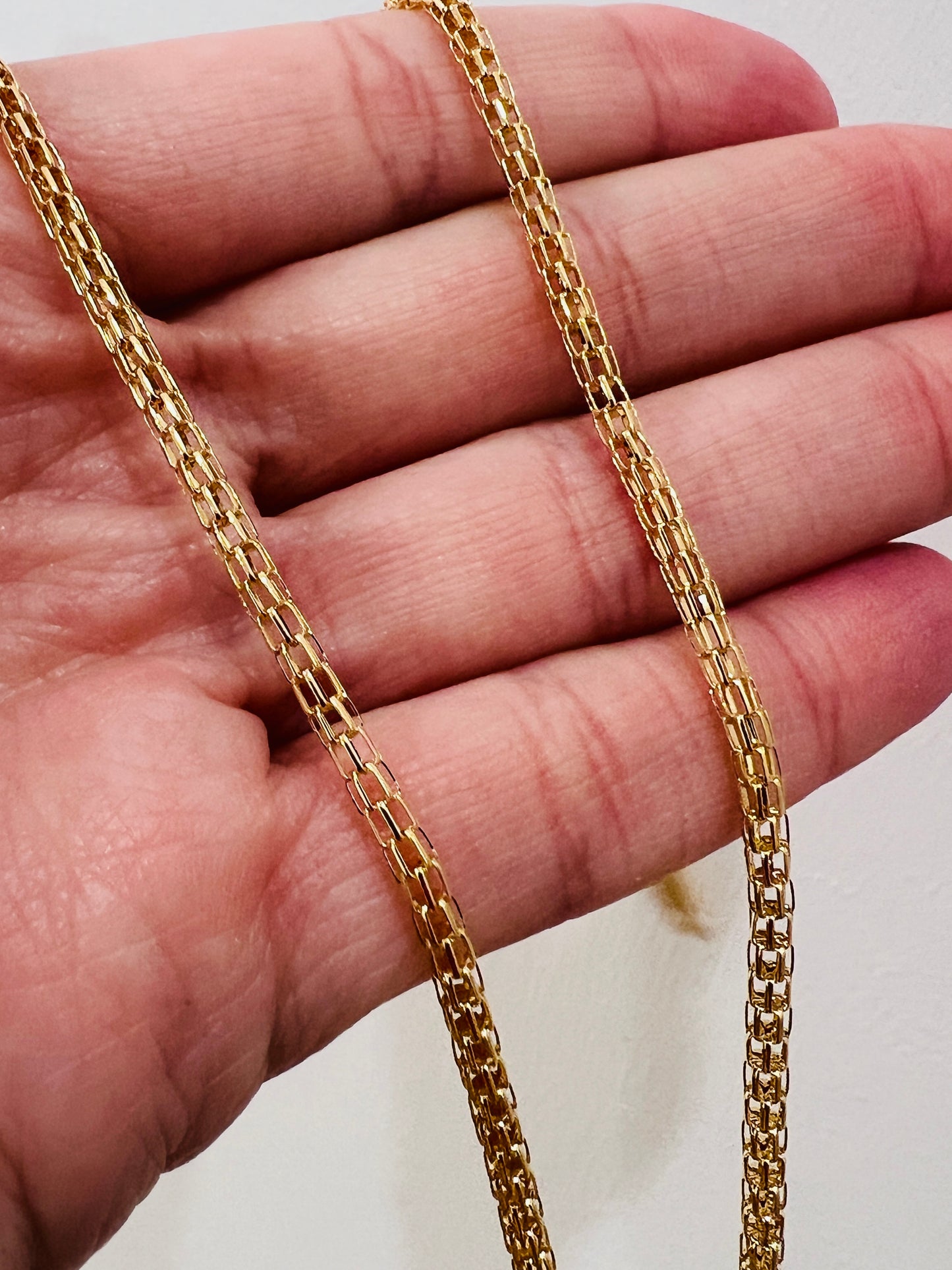 Gold Filled Mesh Necklace | 2mm Width | 16–20"
