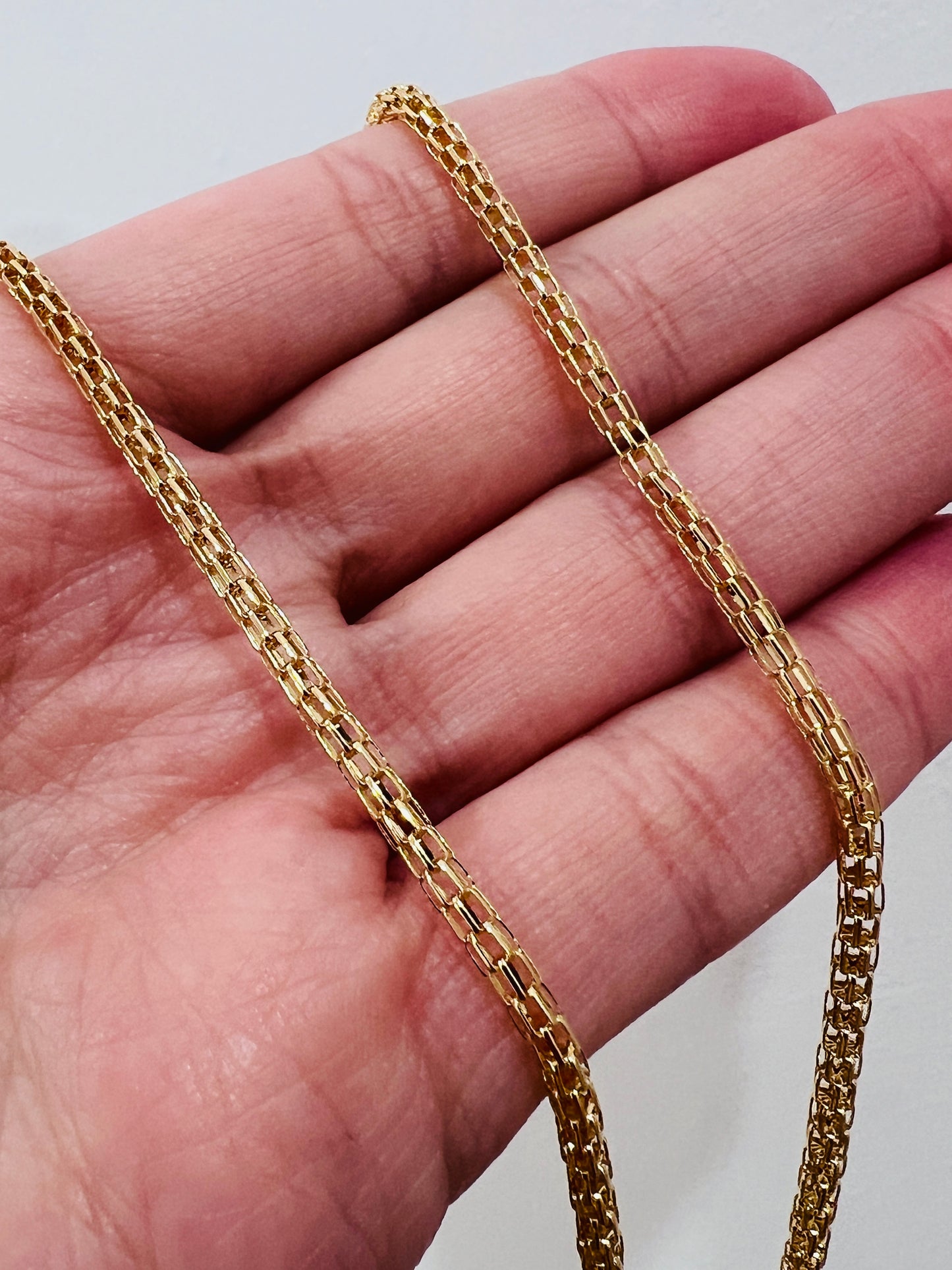 Gold Filled Mesh Necklace | 2mm Width | 16–20"