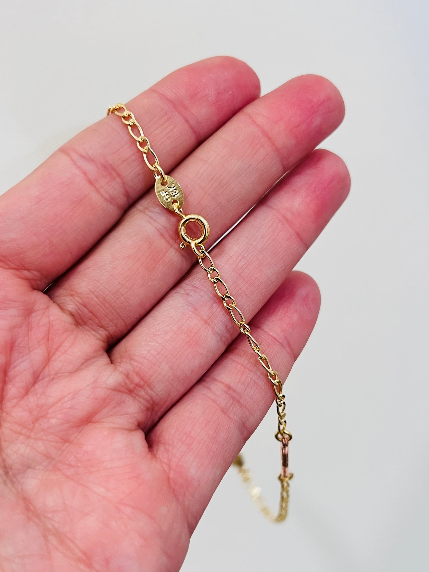 Gold Filled Elephant Anklet | 10" Dainty 18kt Good Luck Charm Chain