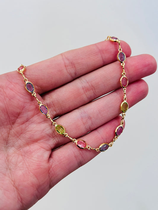 Gold Filled Moon Anklet | Dainty 18kt Moon Charm Ankle Bracelet with Extension