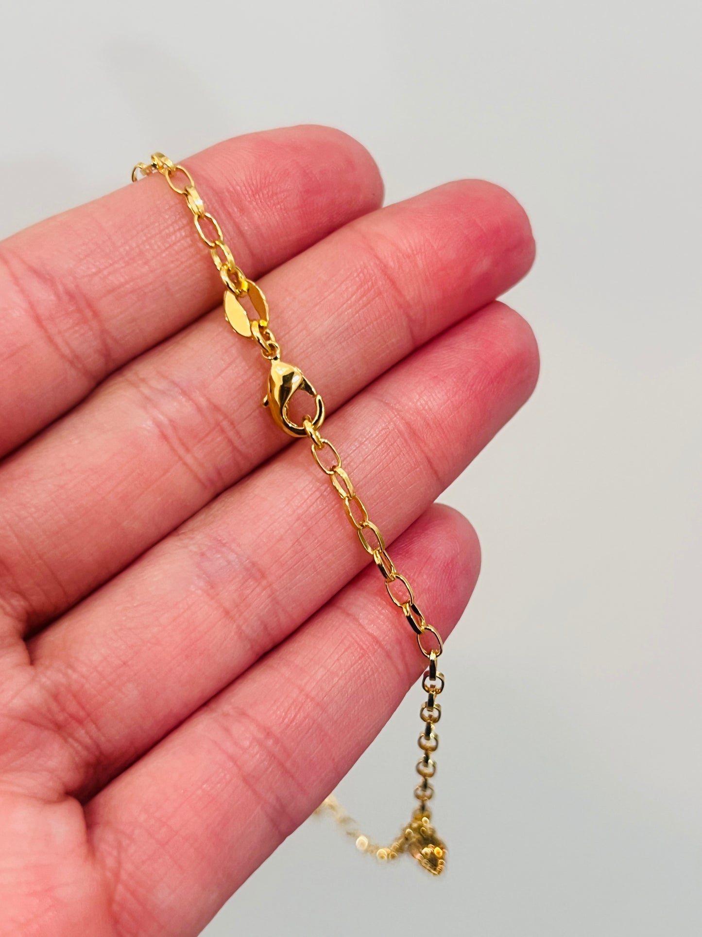 Gold Filled Conch Shell Charm Anklet | Size: 10" | 2mm Chain