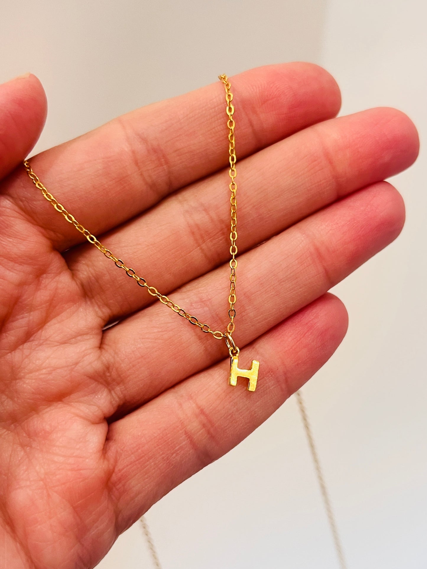 Sterling Silver Initial Charm Necklace