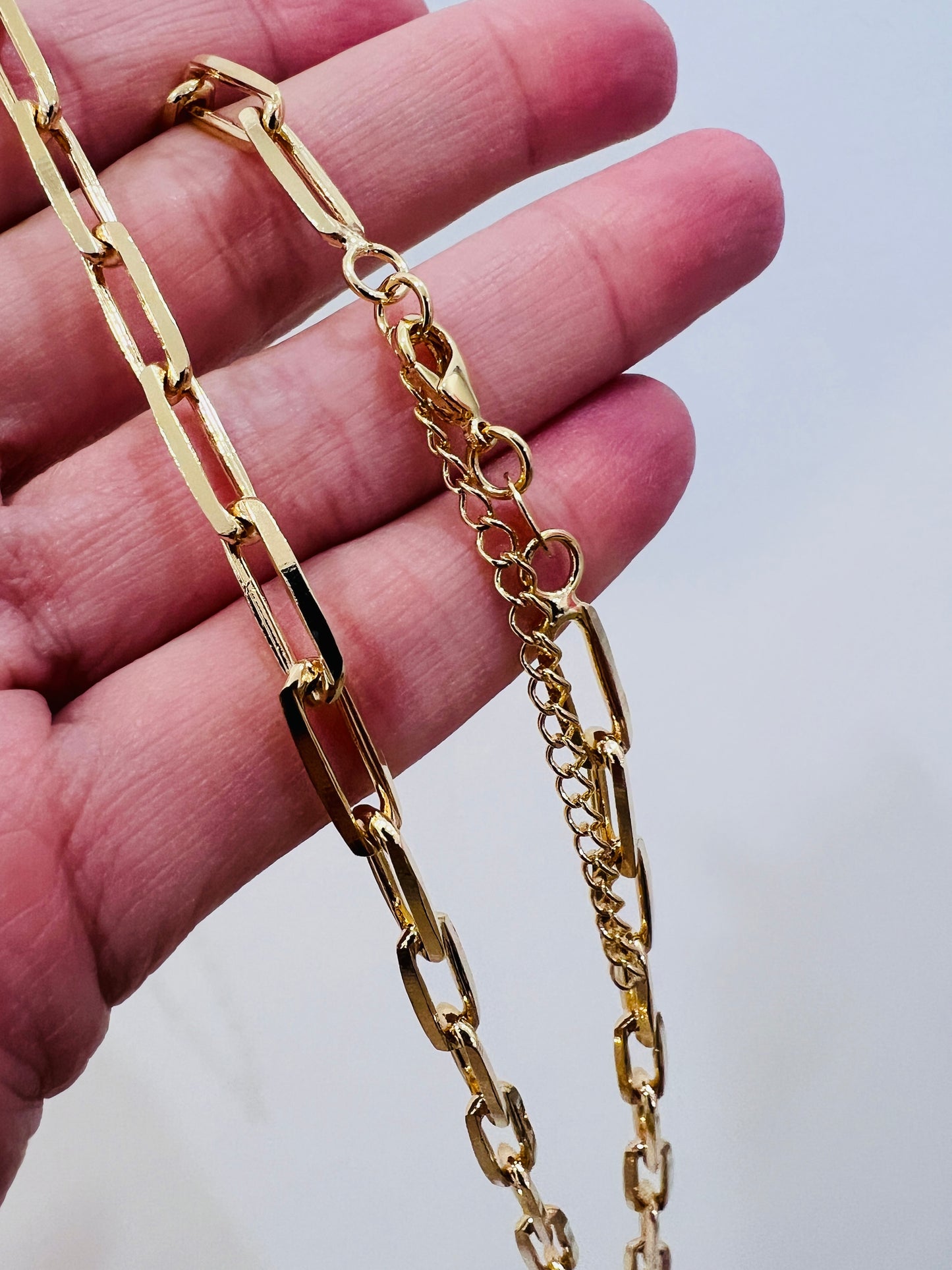 Gold Filled 4mm Paperclip Necklace | Chunky Chain Luxe
