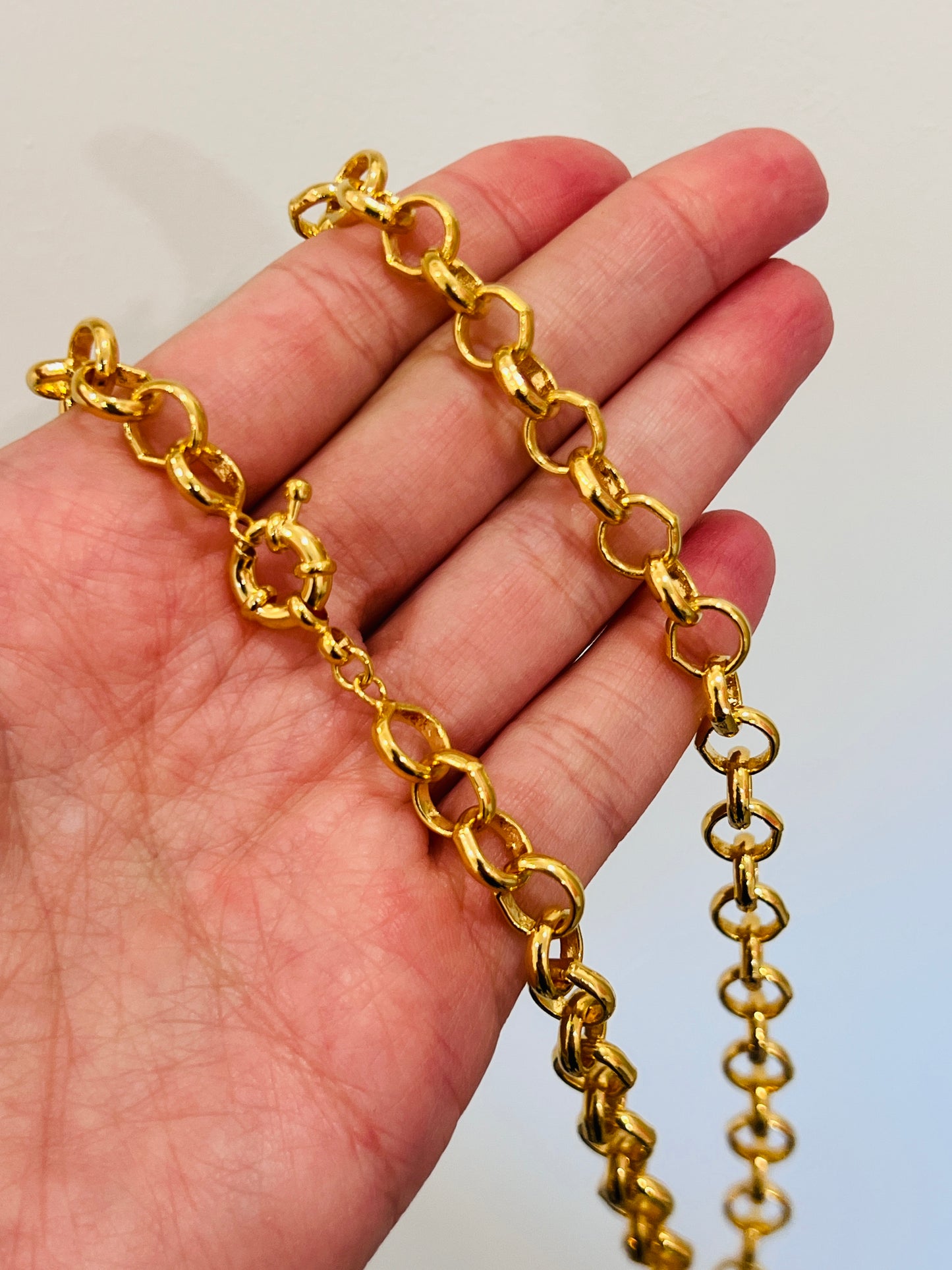 Gold Filled 8mm Cable Necklace | 18" Durable Chain