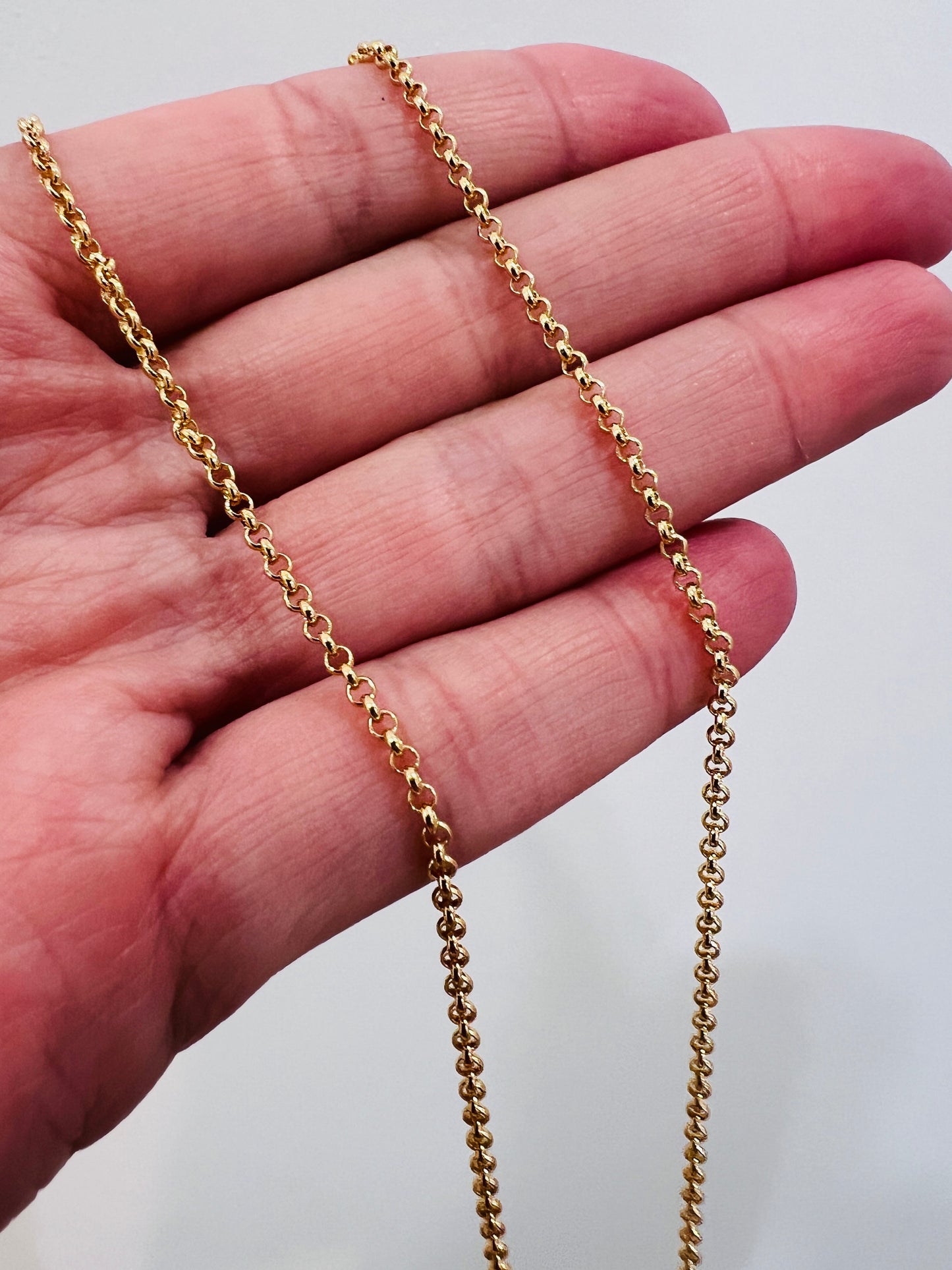 Gold Filled Rolo Necklace | 1.5mm Classic Chain | 16–20