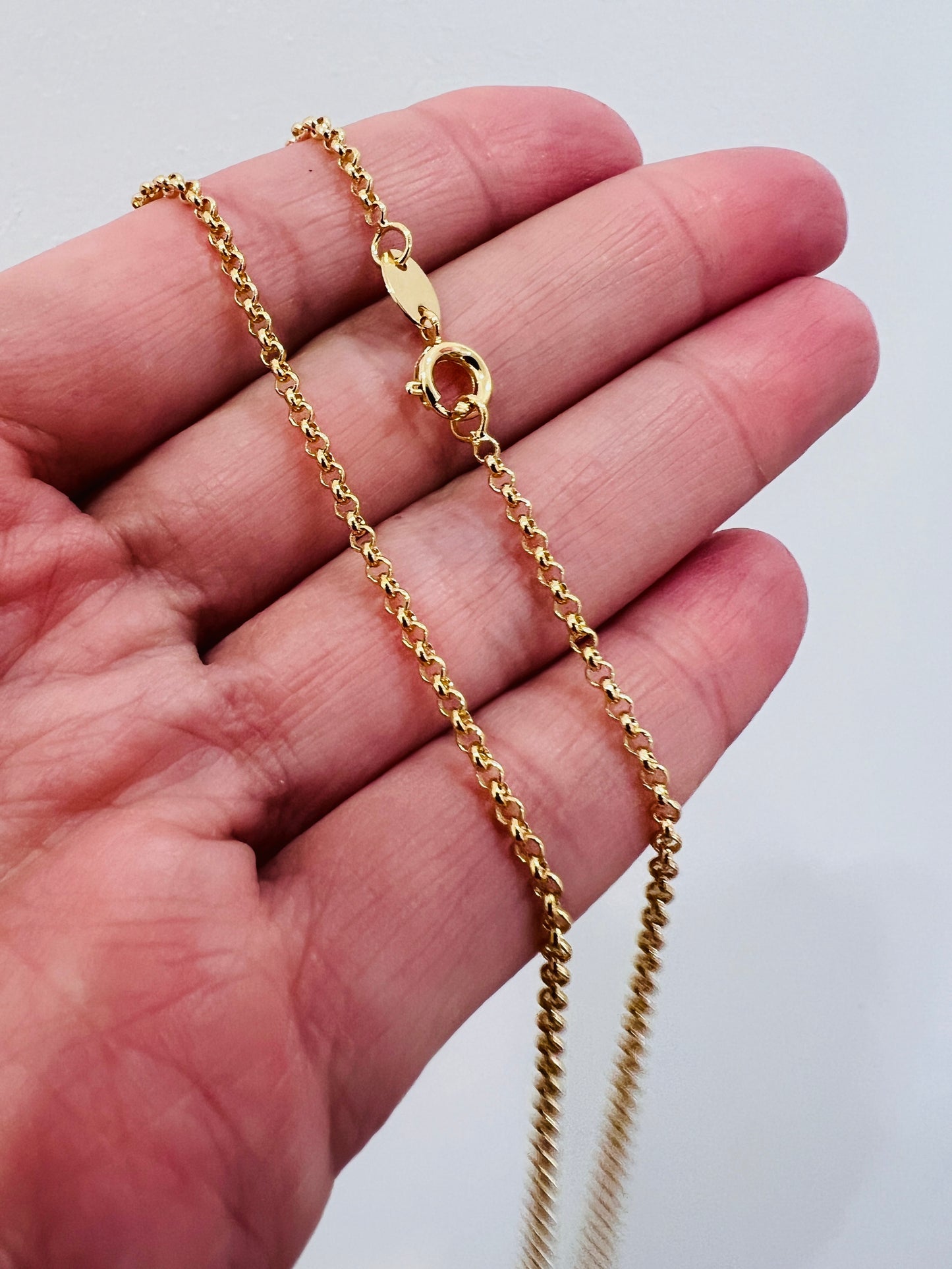 Gold Filled Rolo Necklace | 1.5mm Classic Chain | 16–20