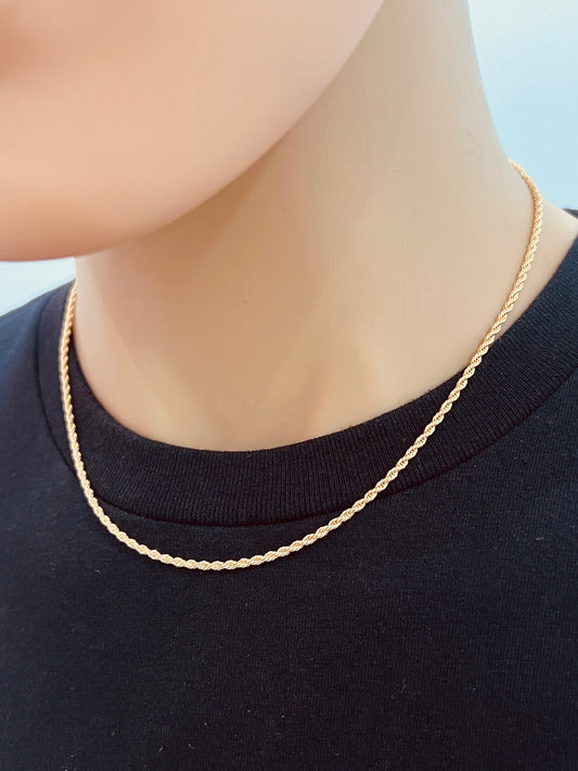 Gold Filled 1.5mm Rope Chain | Classic Twist for Everyday Shine
