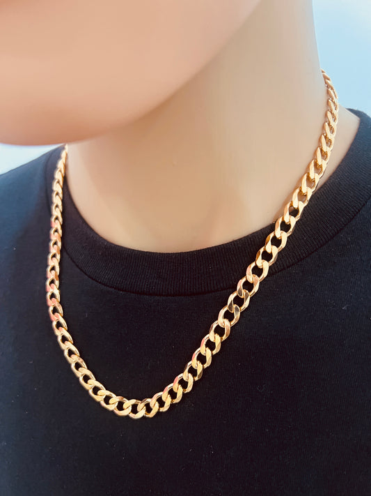 Gold Filled 7mm Curb Chain | Bold, Classic, Unmissable