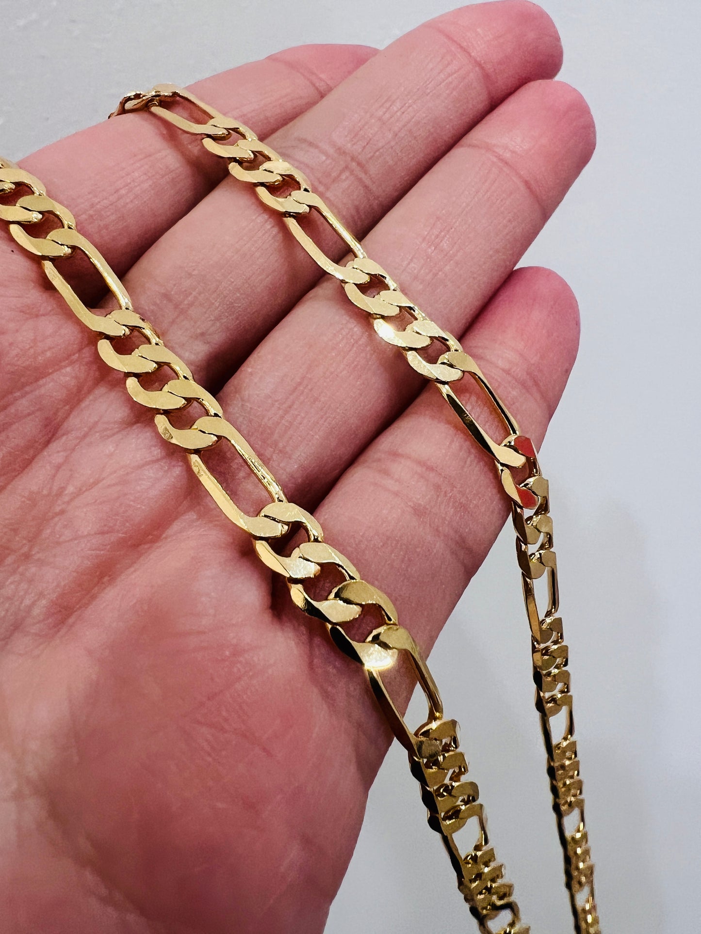 Gold Filled Figaro Necklace | 5.5mm Chain Statement
