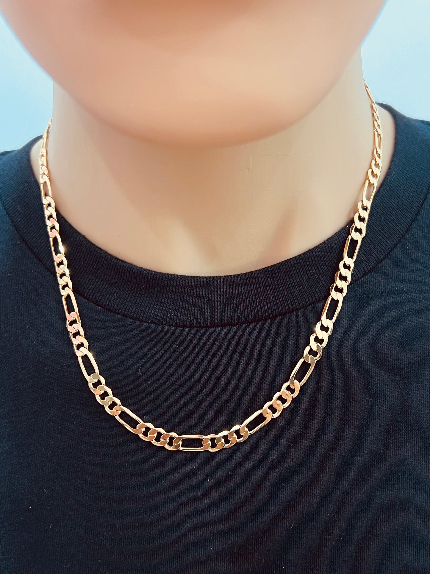 Gold Filled 5.5mm Figaro Chain | Classic Statement Necklace