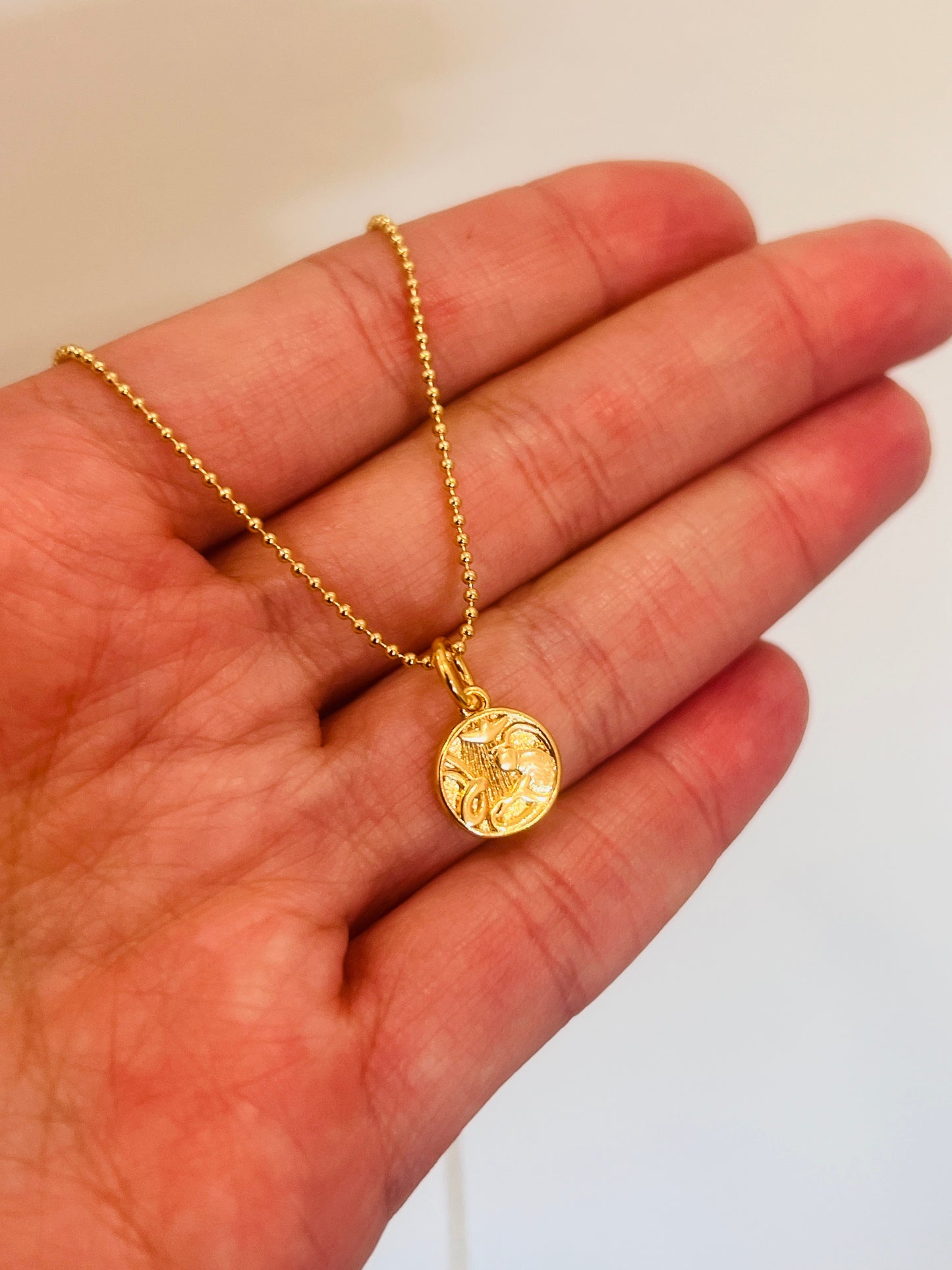 Gold Filled Nativity Charm Necklace | 18K Pendant Chain