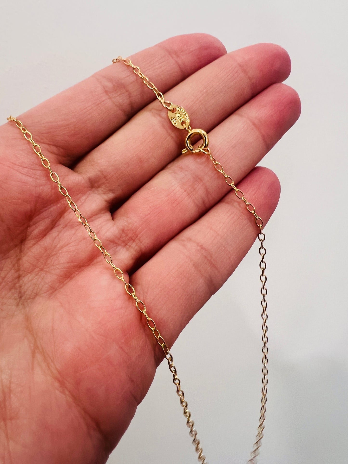 Gold Filled Cable Necklace | 1mm Chain | 16–20 Inch