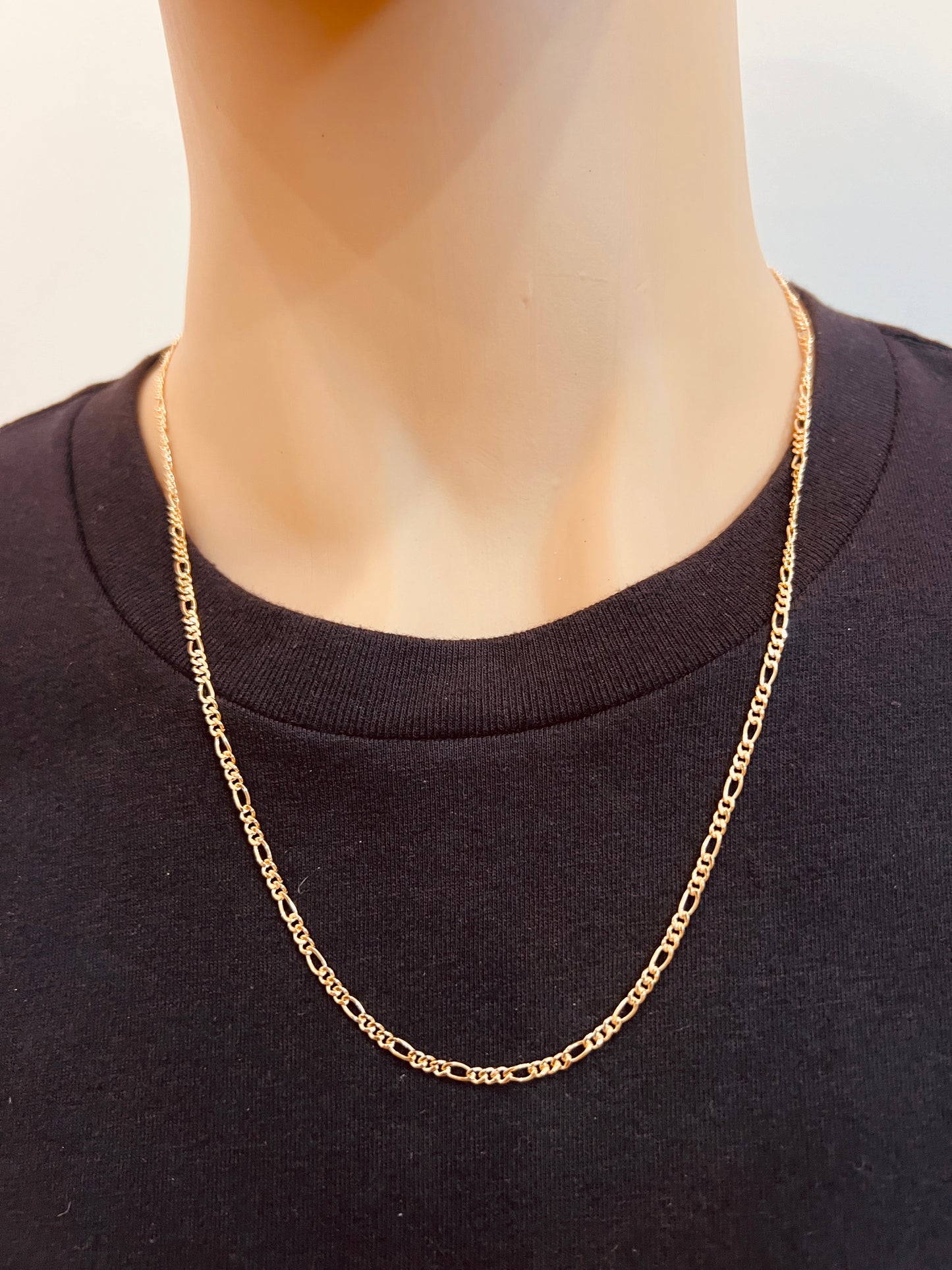 Gold Filled Figaro Chain | 2mm Width | 18–24 Inch Sizes
