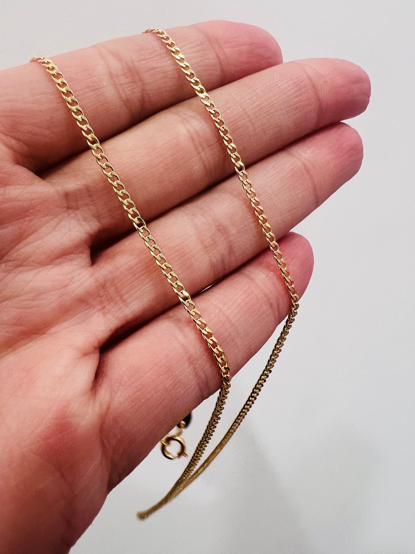Gold Filled 1.5mm Curb Chain | 18"–24" | Everyday Essential