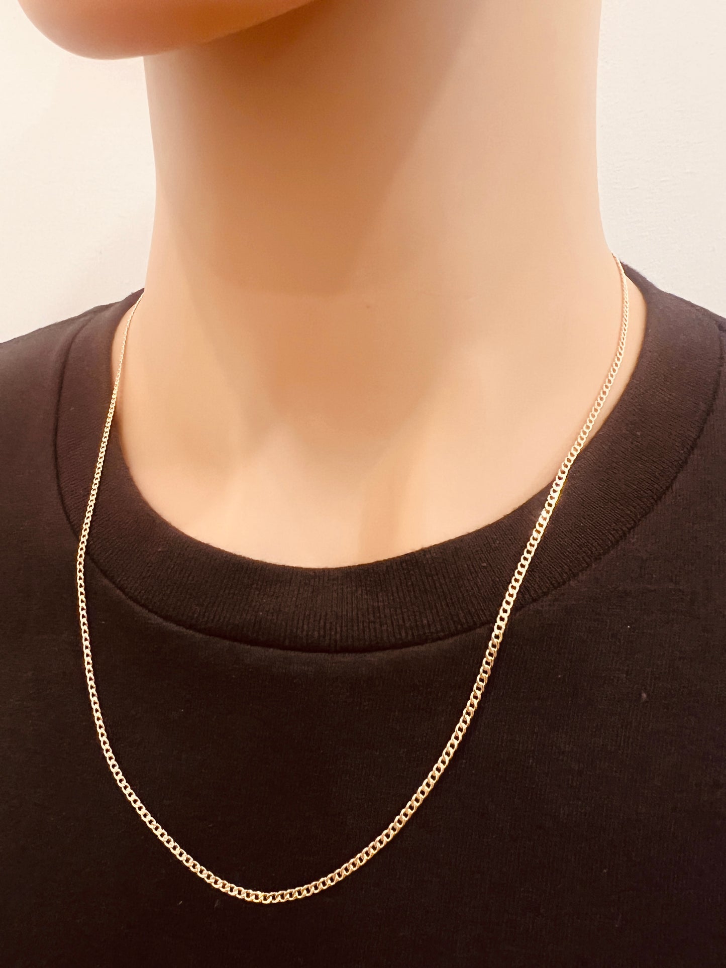 Gold Filled 1.5mm Curb Chain | 18"–24" | Everyday Essential