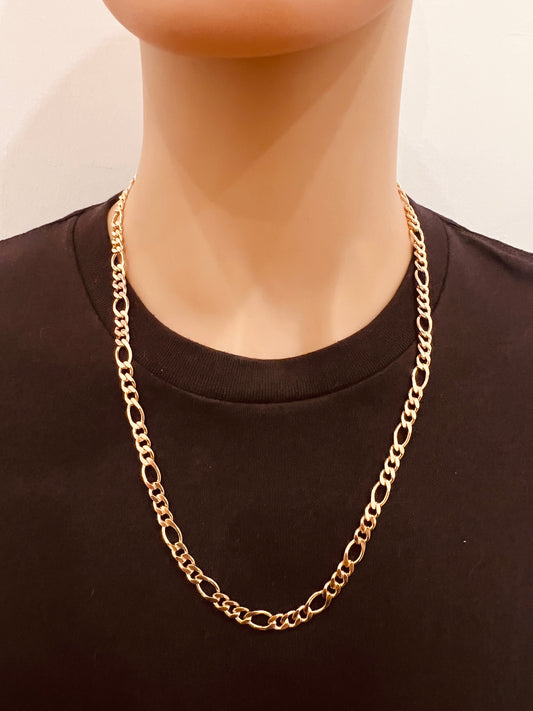 Gold Filled Figaro Chain | 6mm Width | 20–24 Inch Length