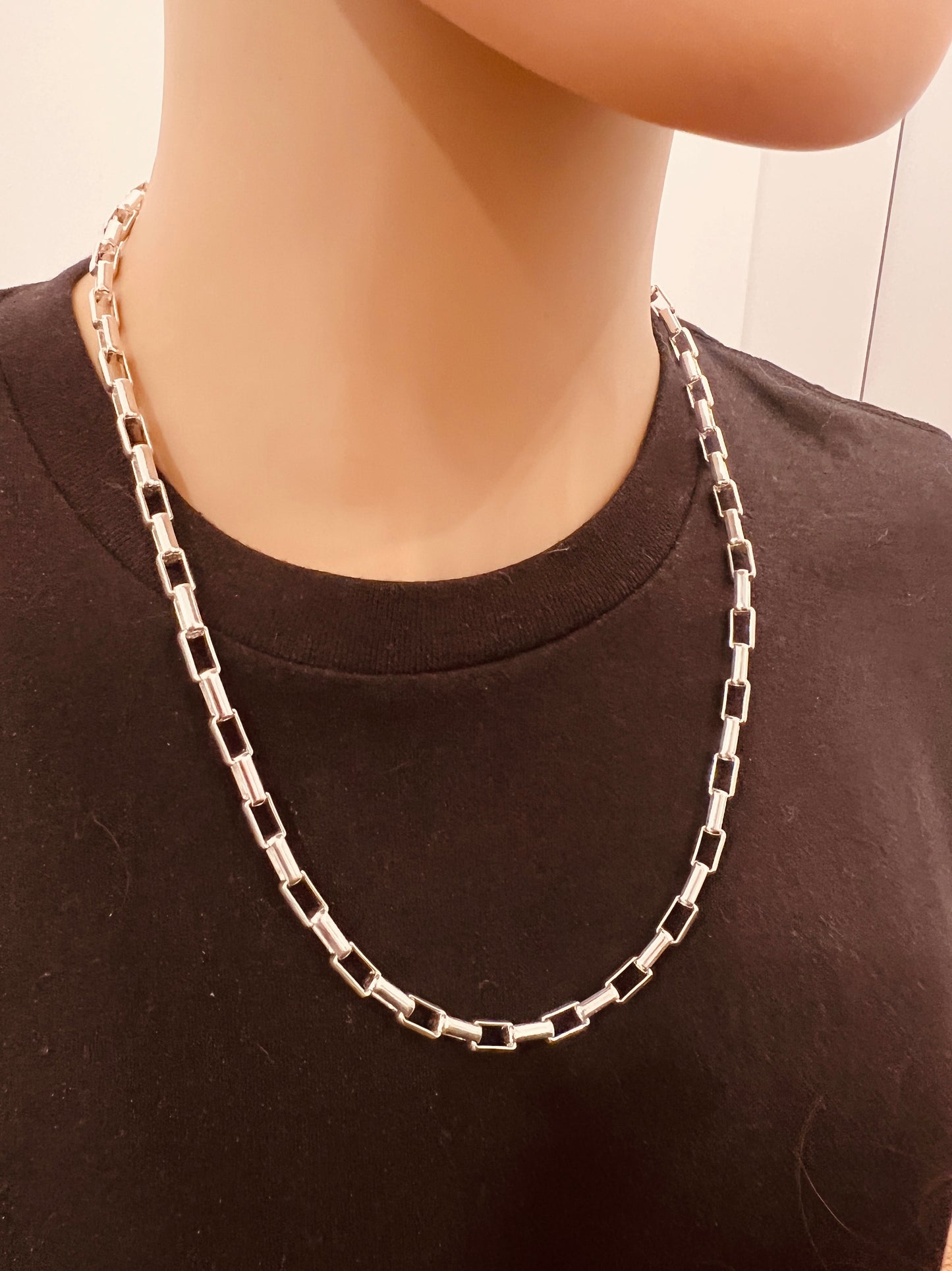 Sterling Silver 5mm Paperclip Chain | Unisex Necklace