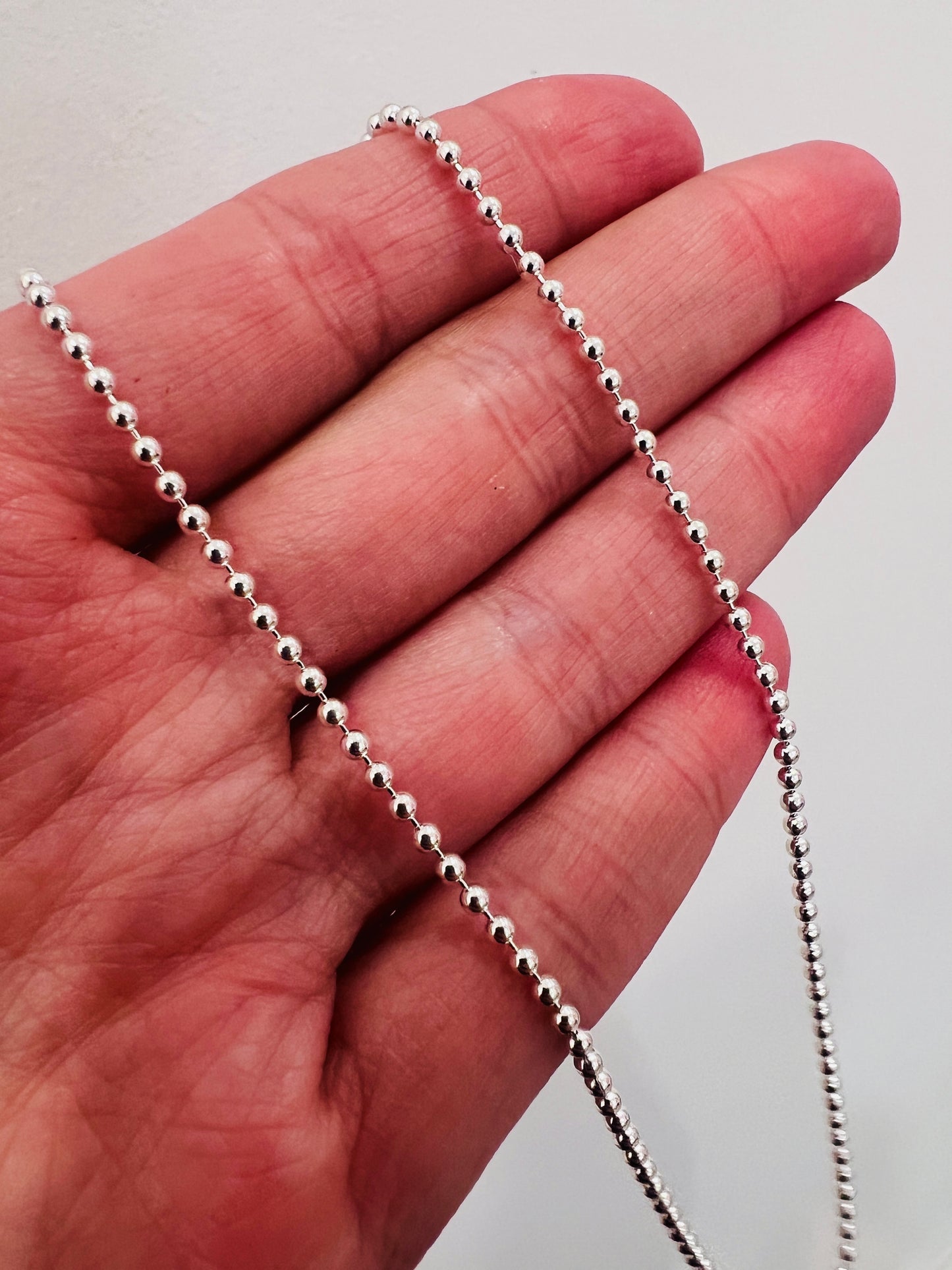 Sterling Silver 1.5mm Ball Chain | Sleek Minimal Accent