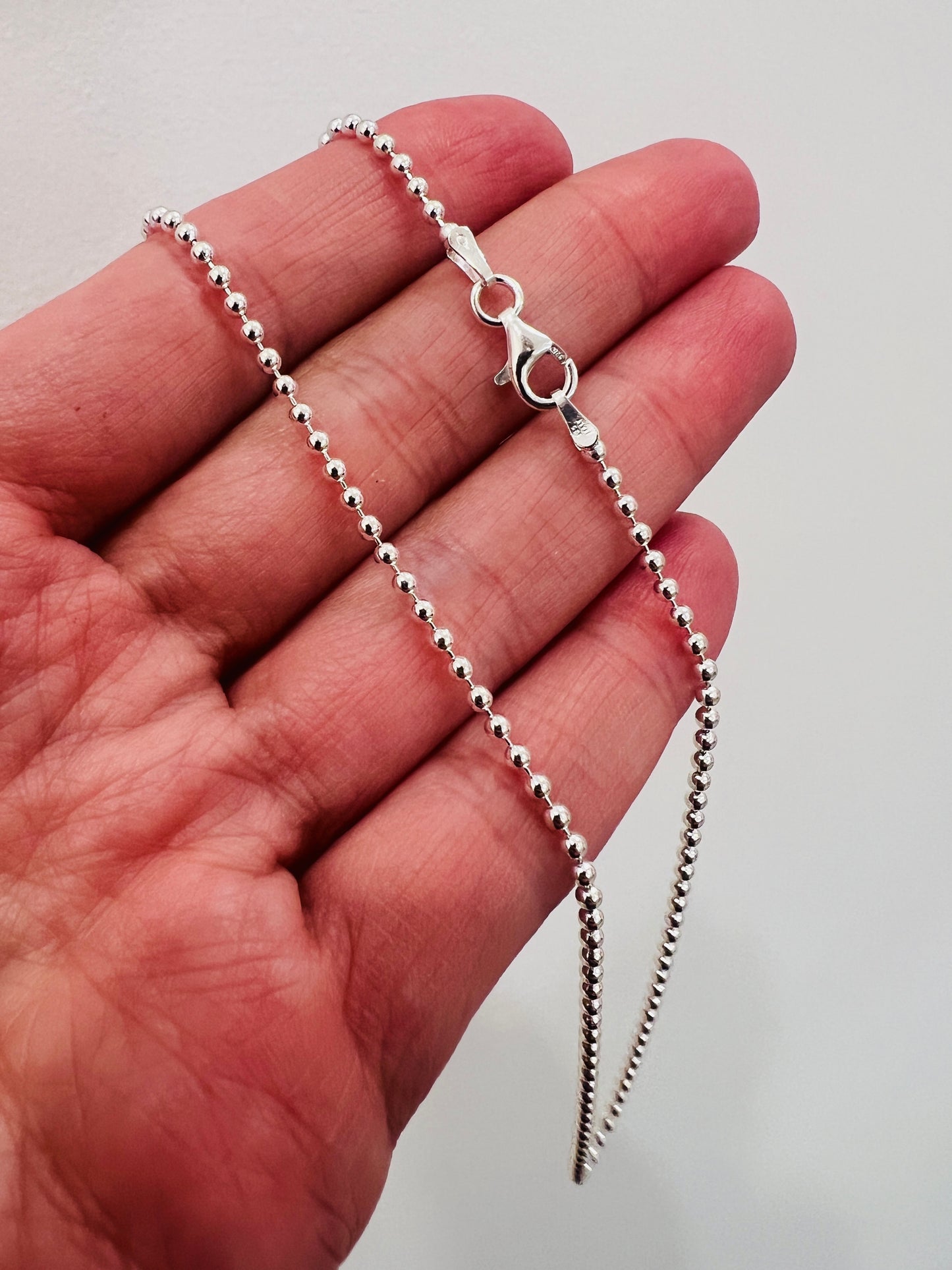 Sterling Silver 1.5mm Ball Chain | Sleek Minimal Accent