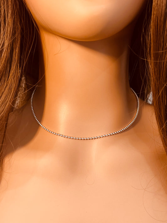 Sterling Silver 1.5mm Ball Necklace | Everyday Classic