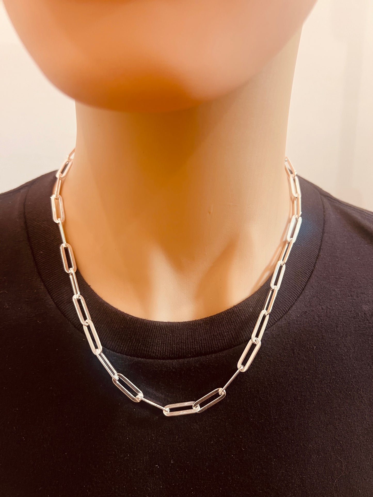 Sterling Silver 5mm Paperclip Chain | Bold Statement