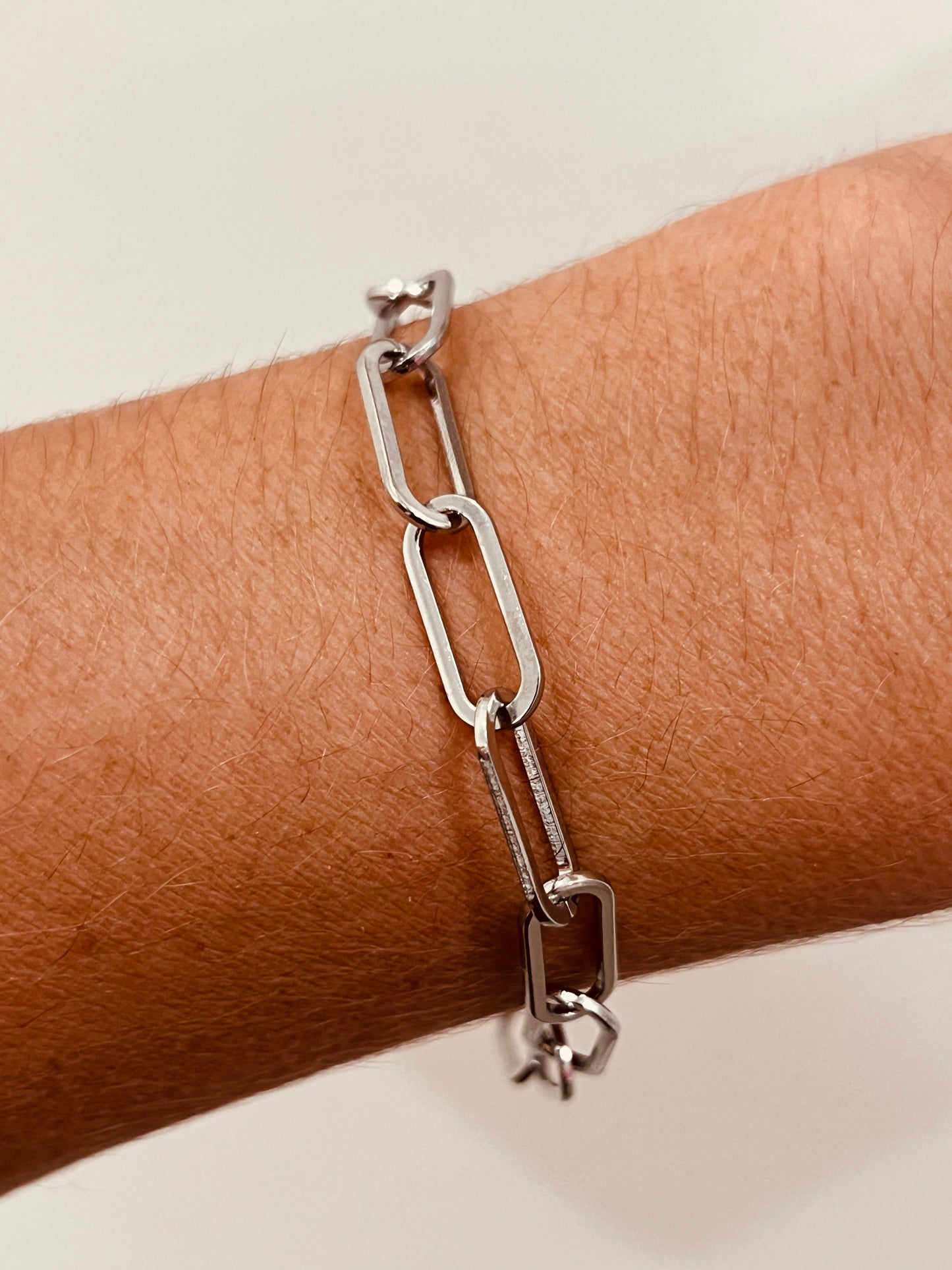 Stainless Steel 6mm Paperclip Bracelet | Sleek & Modern
