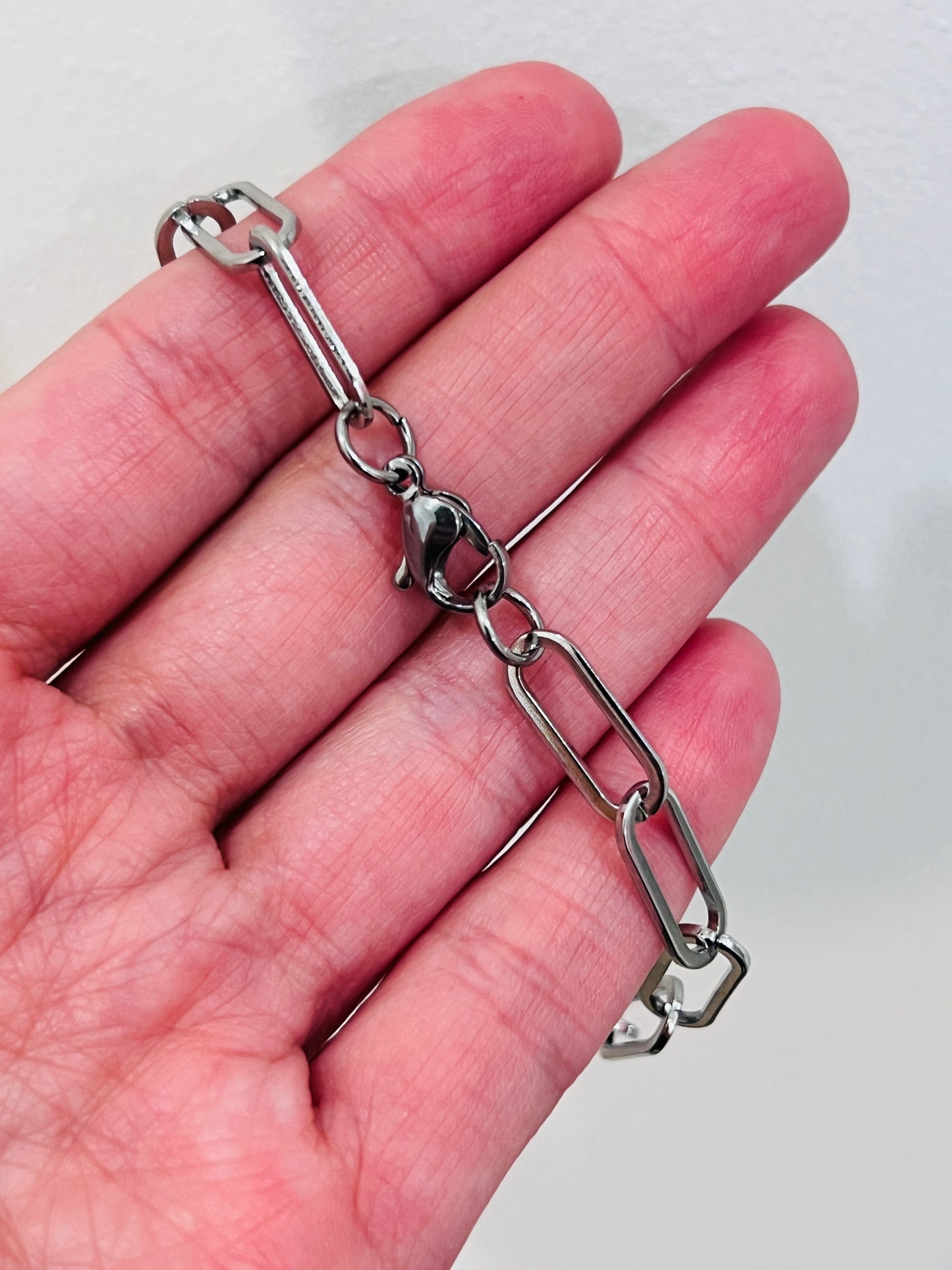 Stainless Steel 6mm Paperclip Bracelet | Sleek & Modern