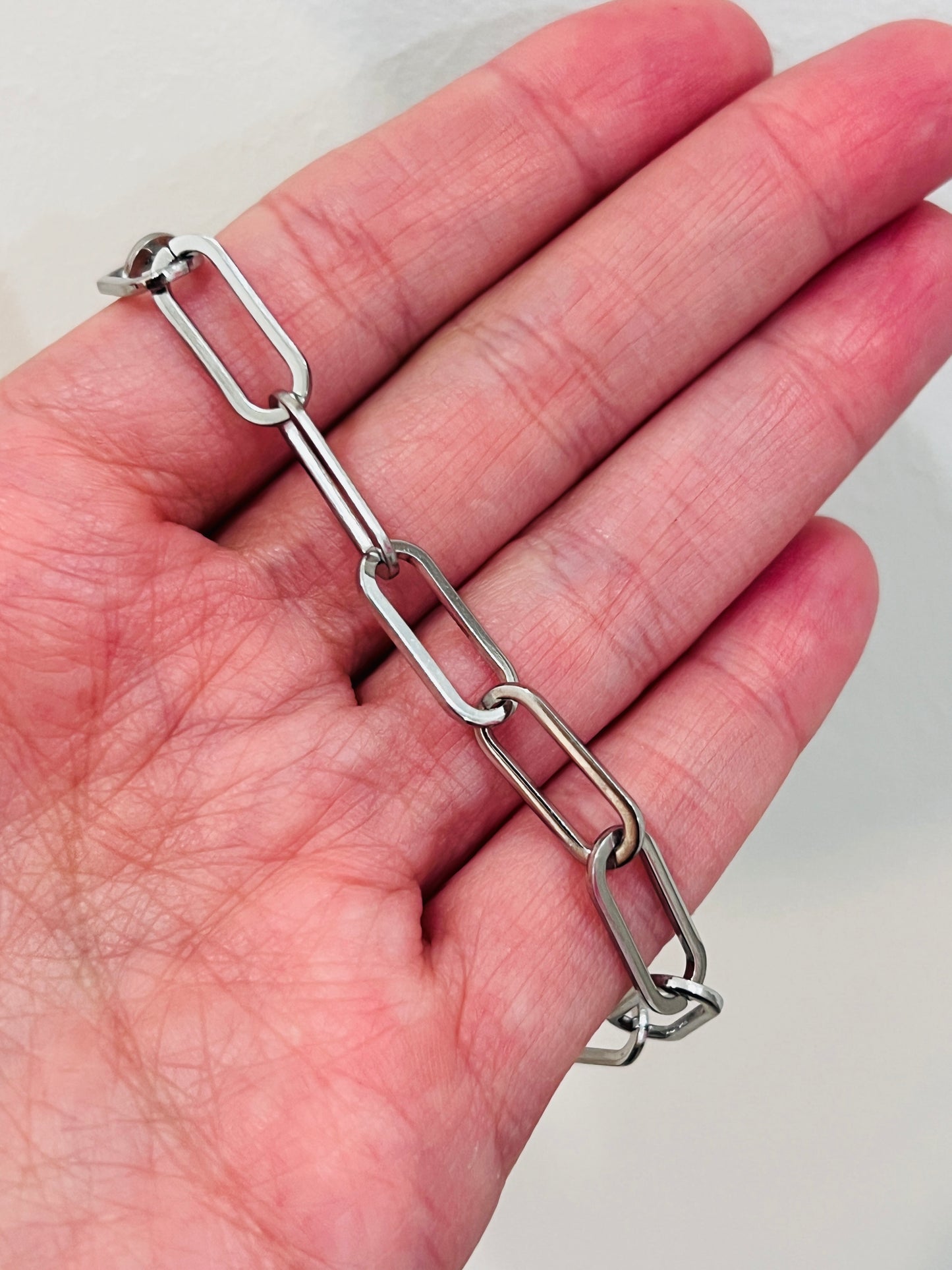 Stainless Steel 6mm Paperclip Bracelet | Sleek & Modern