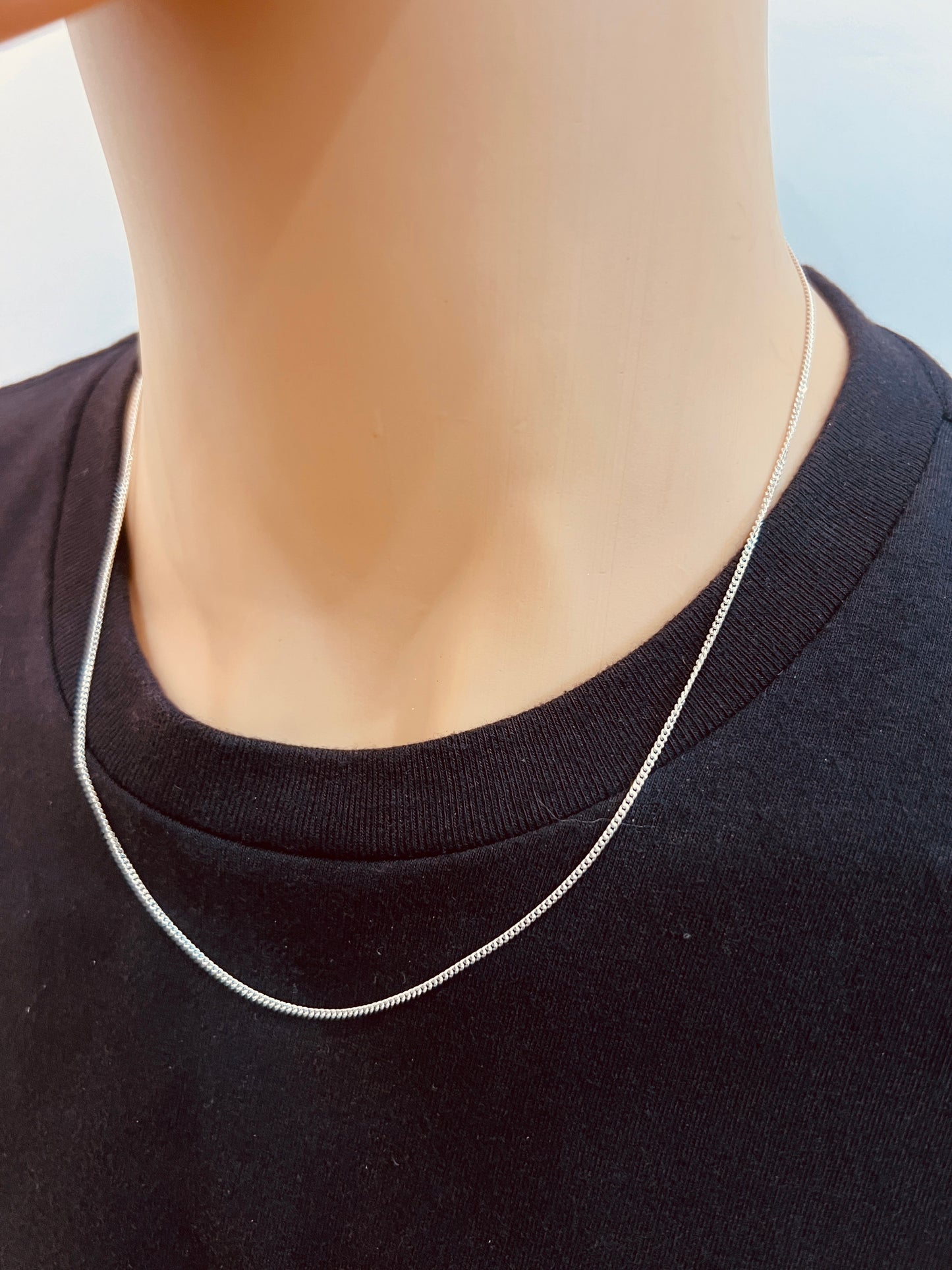 Sterling Silver 1mm Curb Chain
