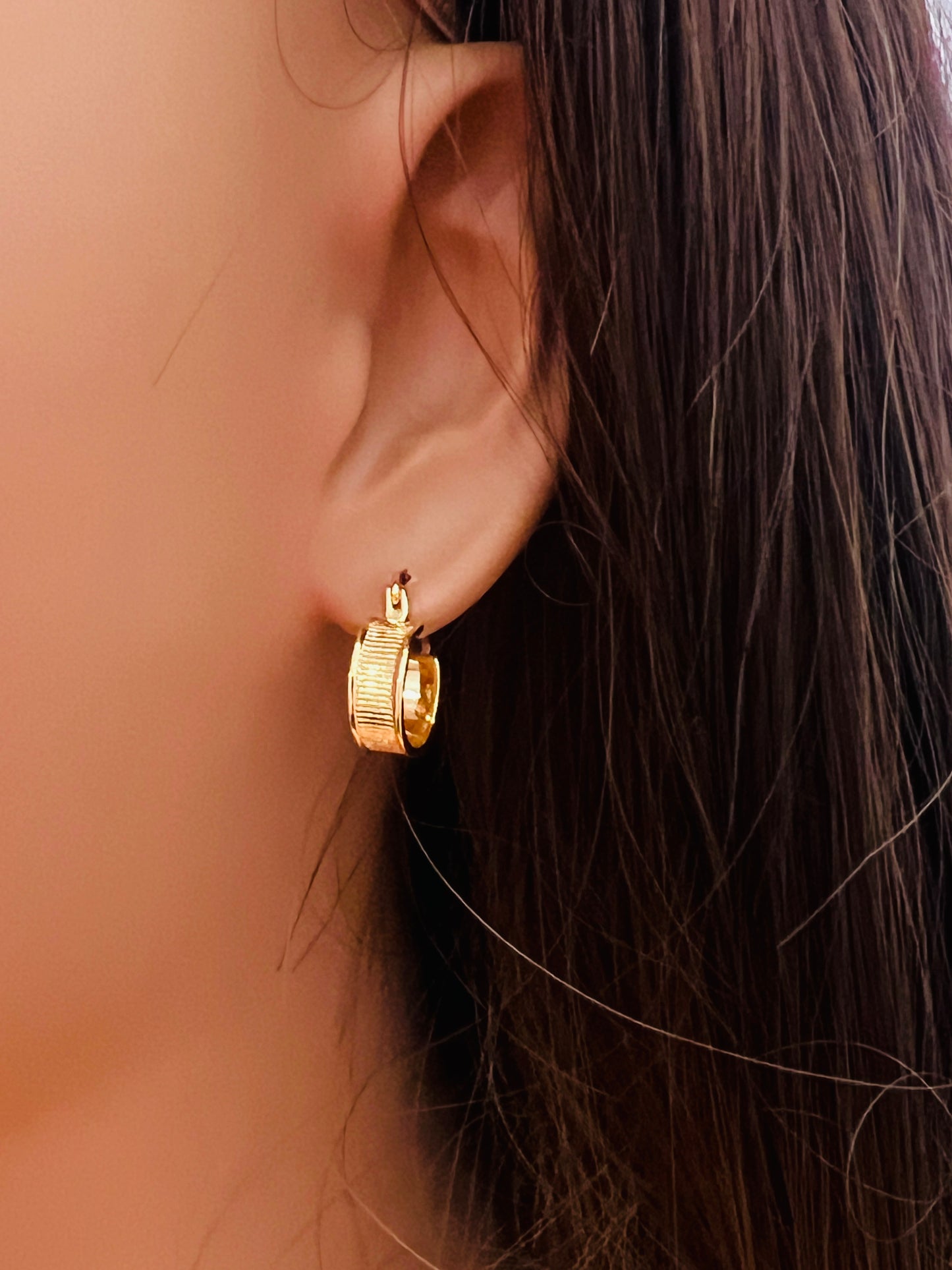 Gold Filled 13mm Hoops | Chunky Waterproof Everyday Pair