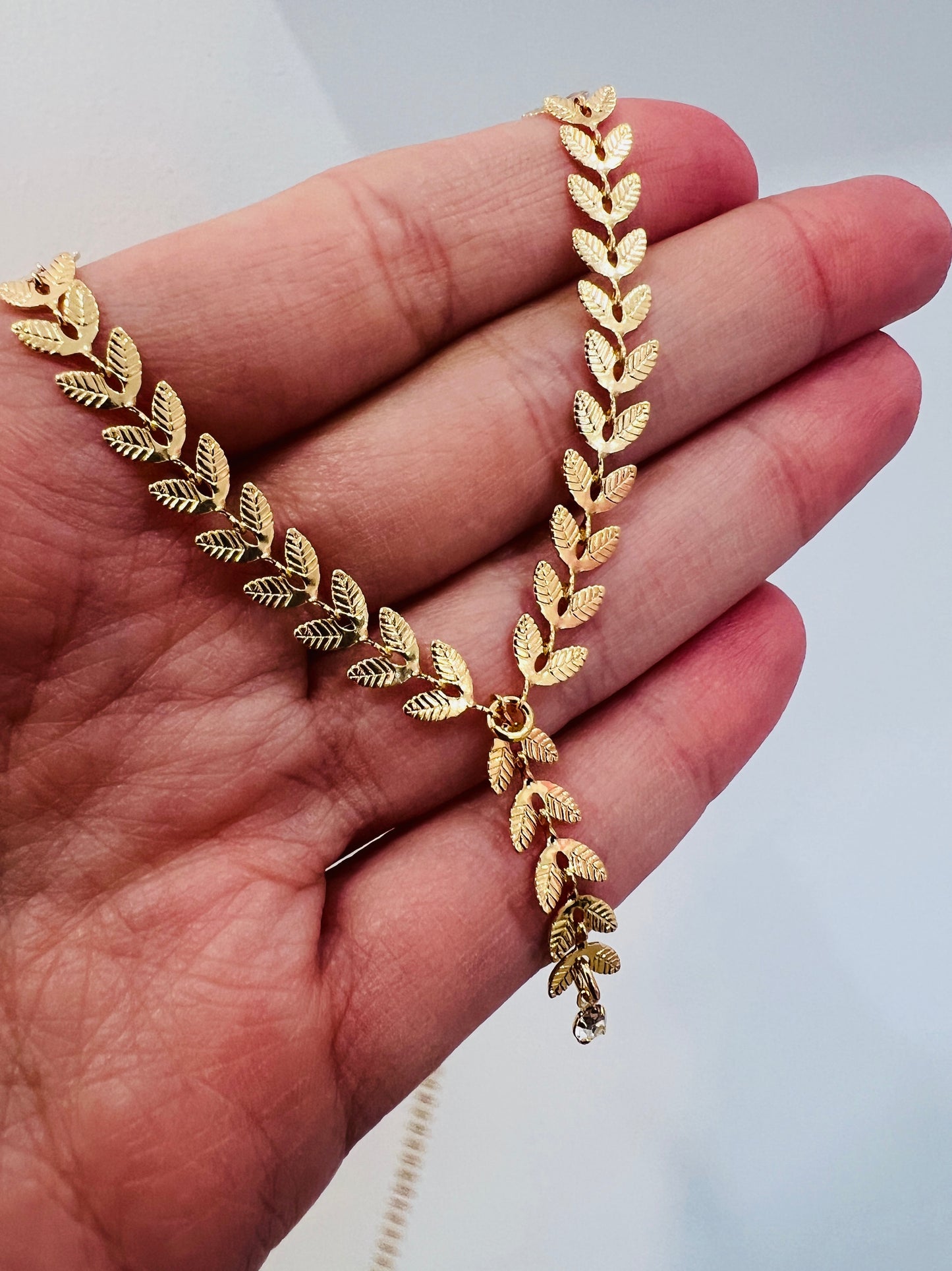 Gold Filled Chevron Necklace | 17.75" Statement Chain