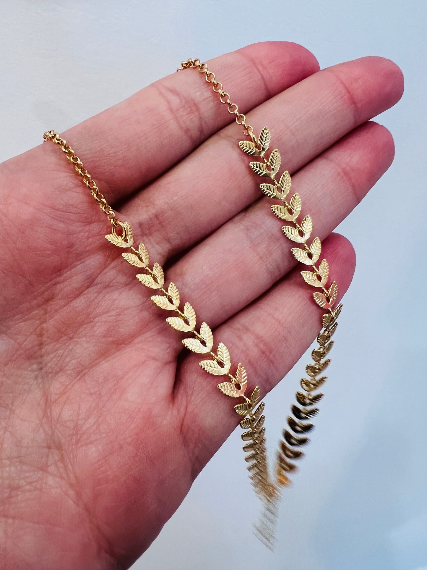 Gold Filled Chevron Necklace | 17.75" Statement Chain