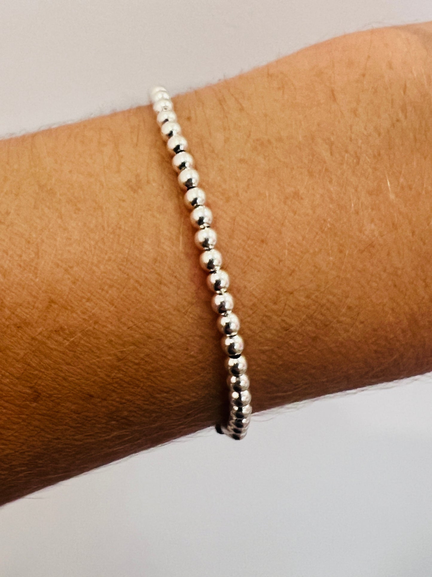 Sterling Silver Adjustable Bracelet | 3mm Red or Black