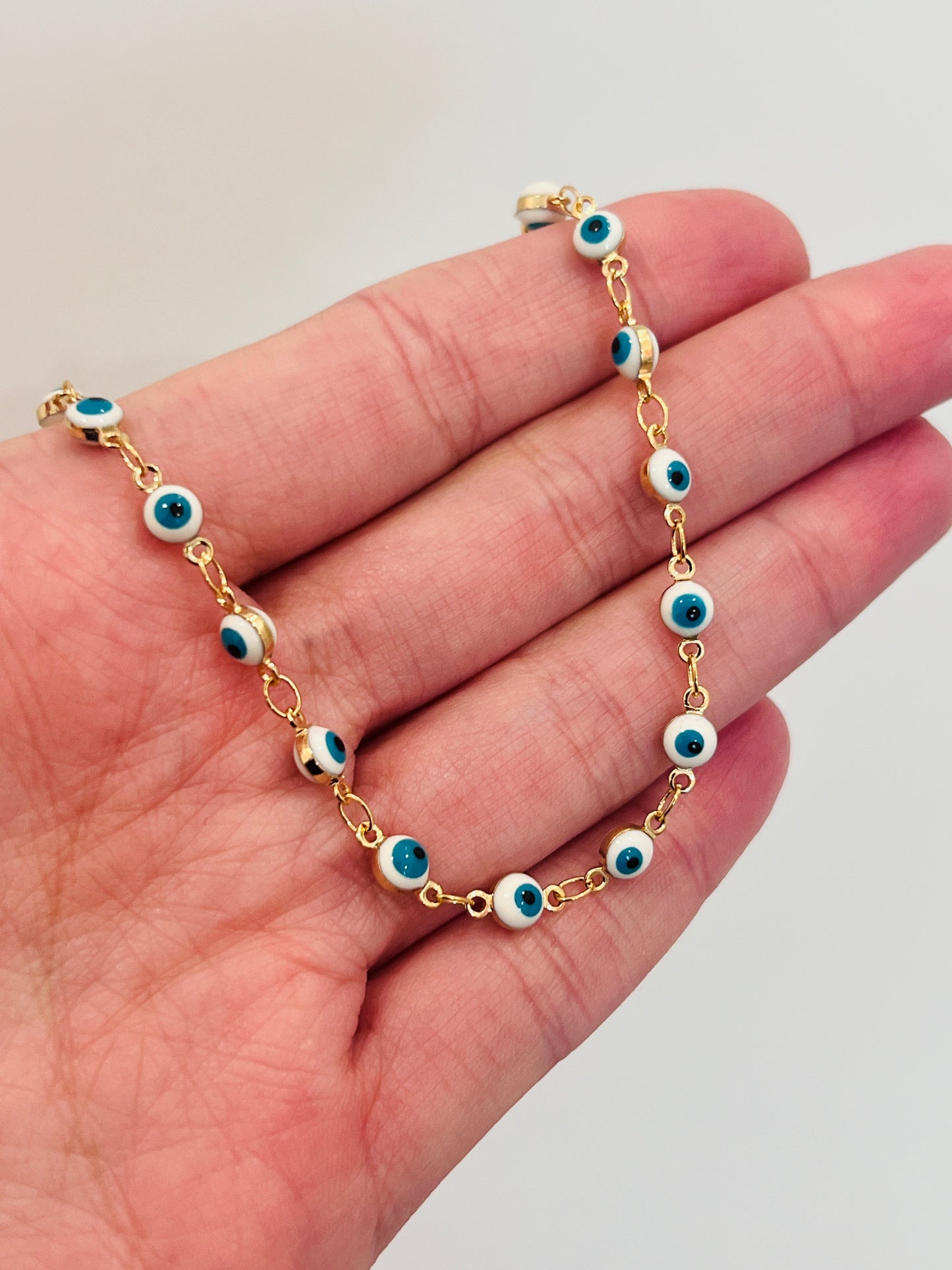 Gold Filled Evil Eye Bracelet | Dainty Gold Bracelet