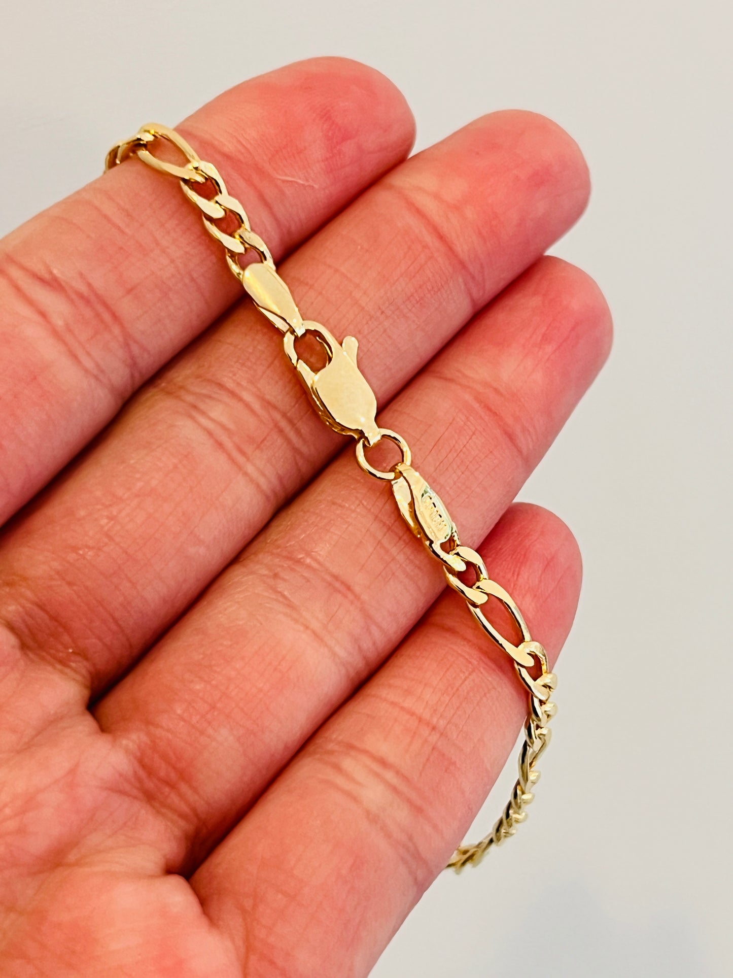 Gold Filled Figaro Bracelet | 4mm Various Sizes