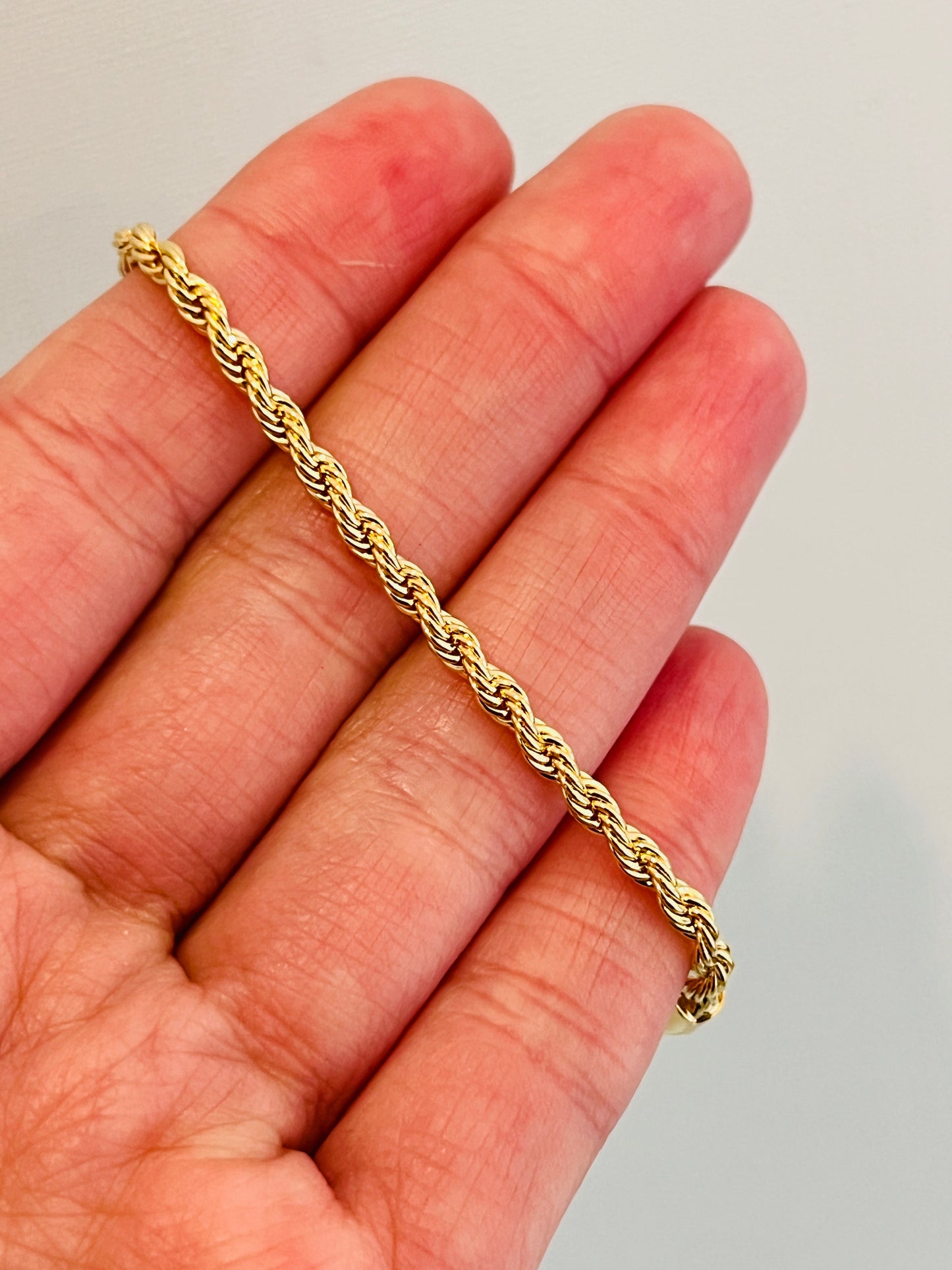 Gold Filled 3mm Rope Bracelet | Classic Twist with Everyday Shine
