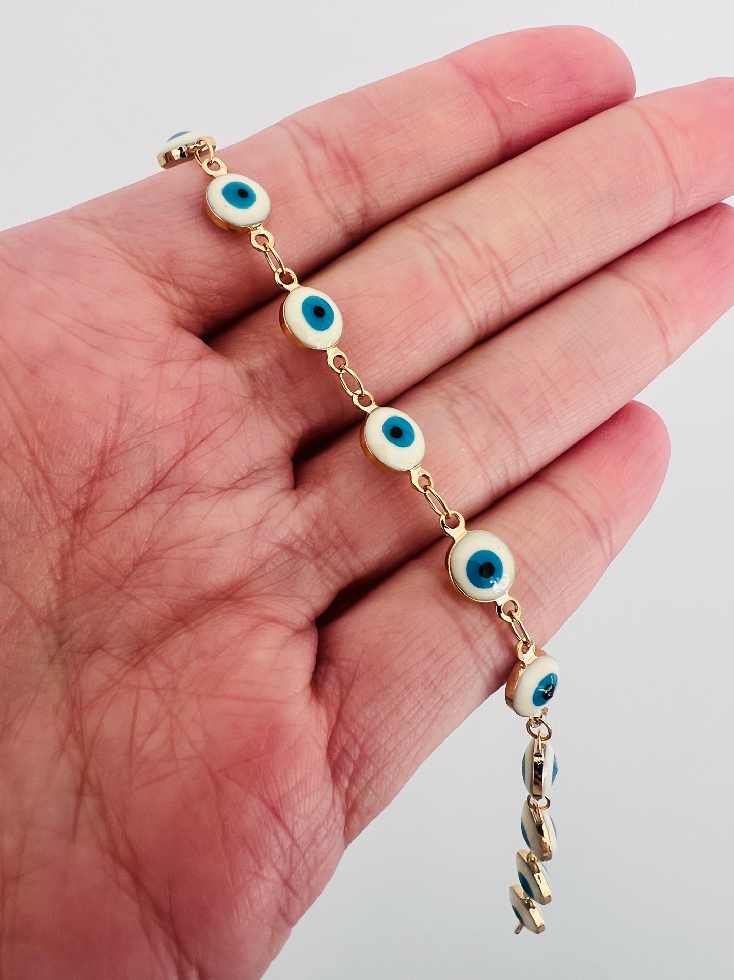 Gold Filled Evil Eye Bracelet | Protection Jewelry for Women