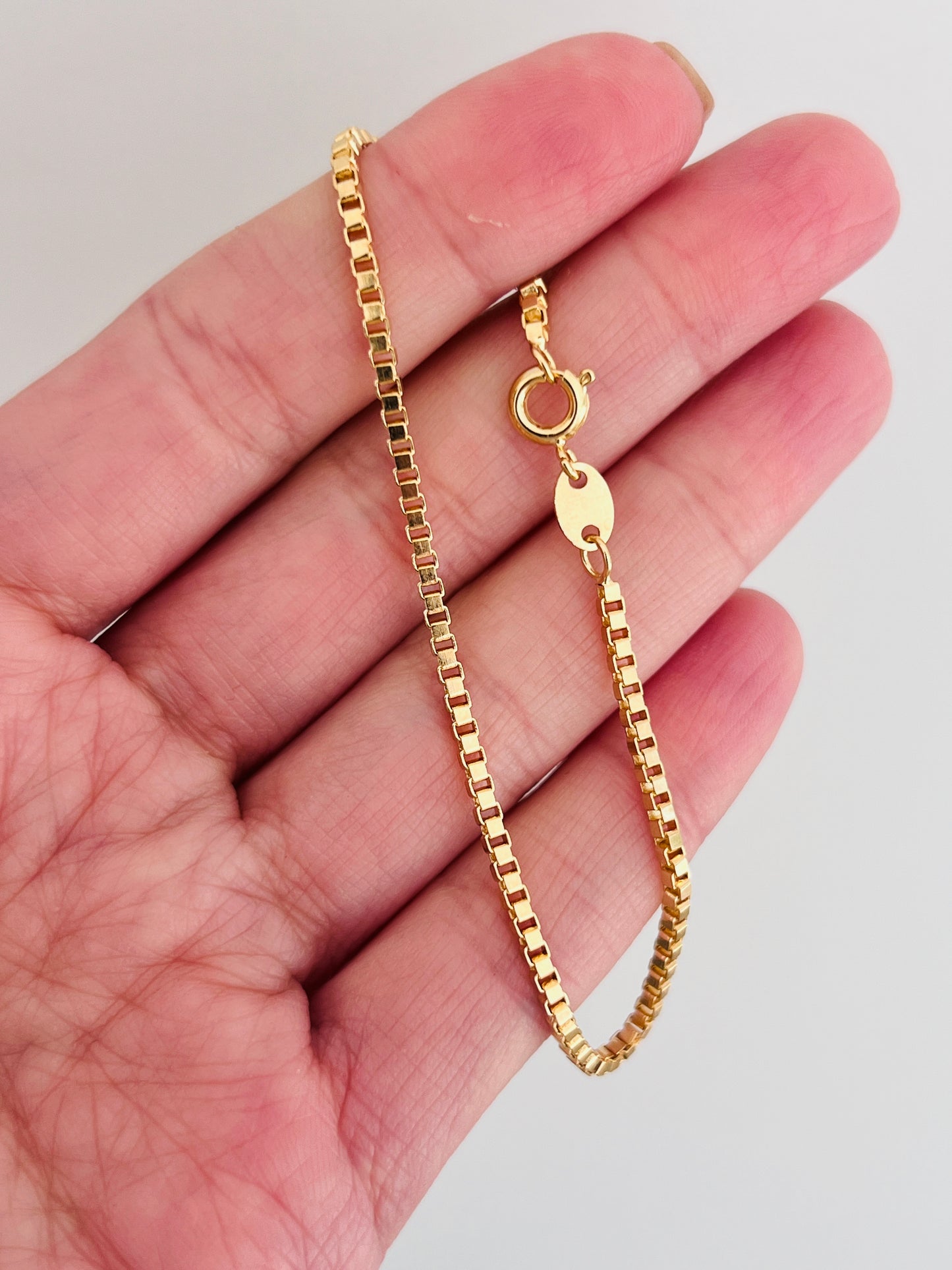 Gold Filled 1mm Box Bracelet | Delicate Simplicity for Everyday Elegance