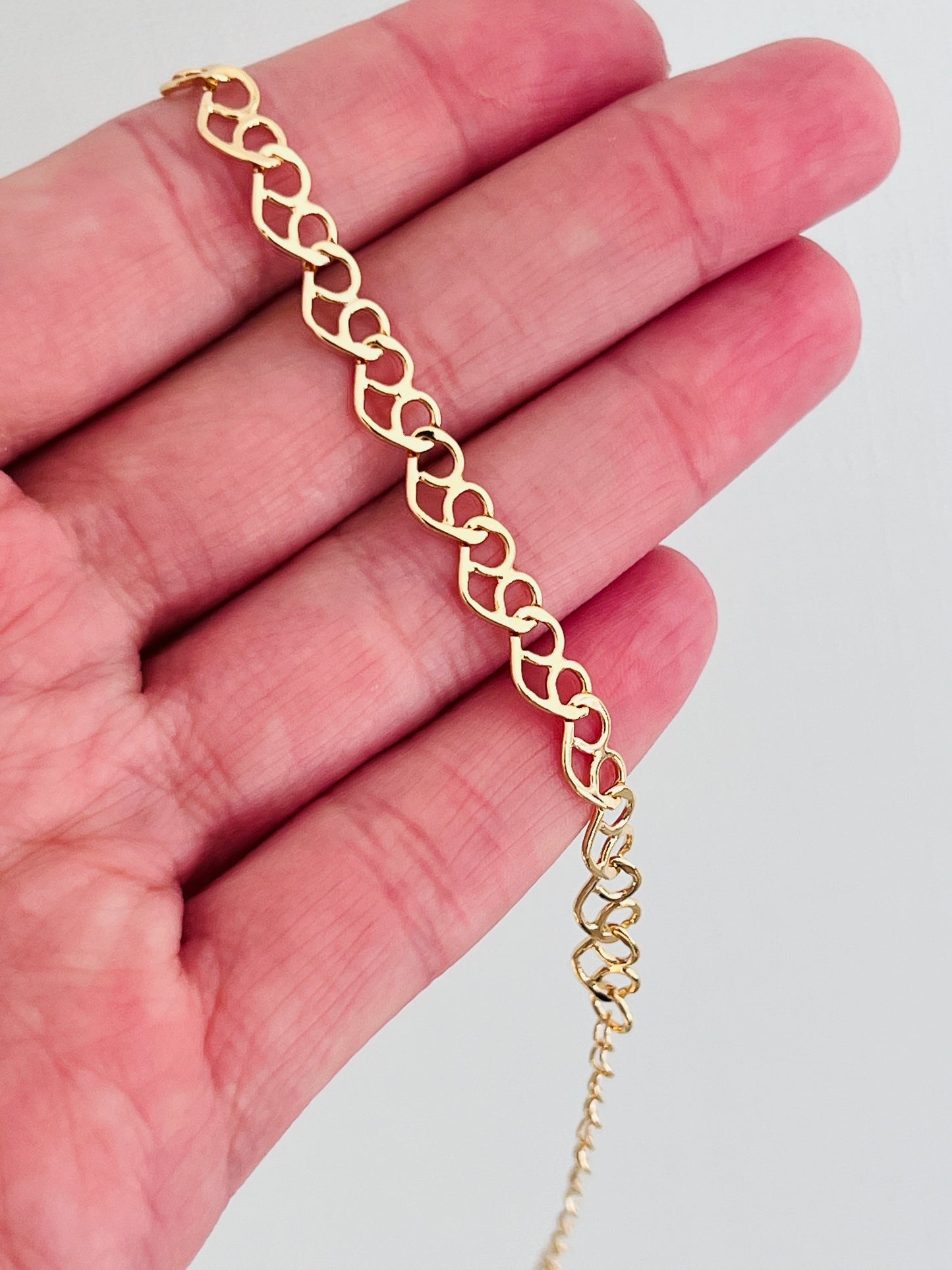 Gold Filled 5mm Heart Bracelet | Statement Gold Jewelry
