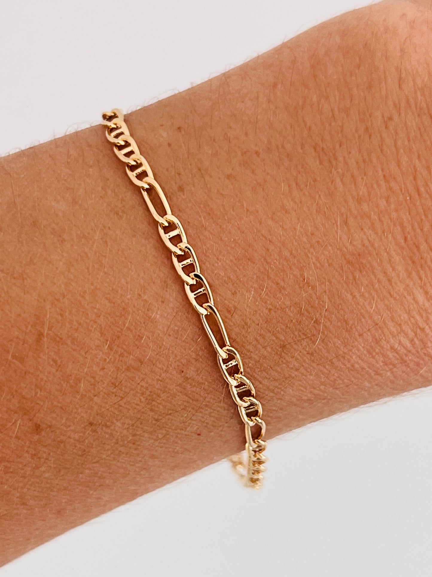 Gold Filled 2.5mm Mariner Bracelet | Everyday Gold Chain